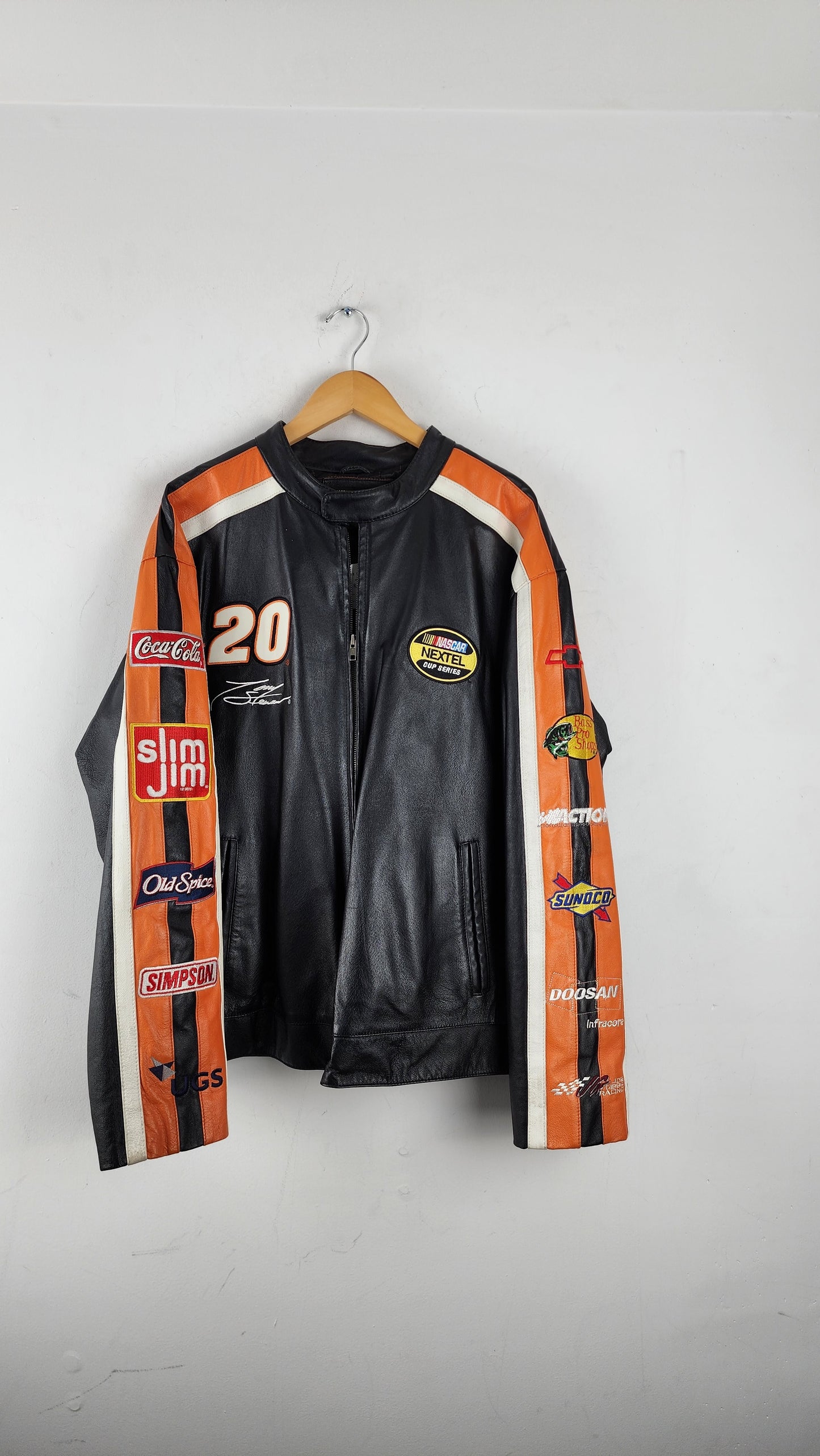 Vintage Home Depot Leather Nascar Jacket