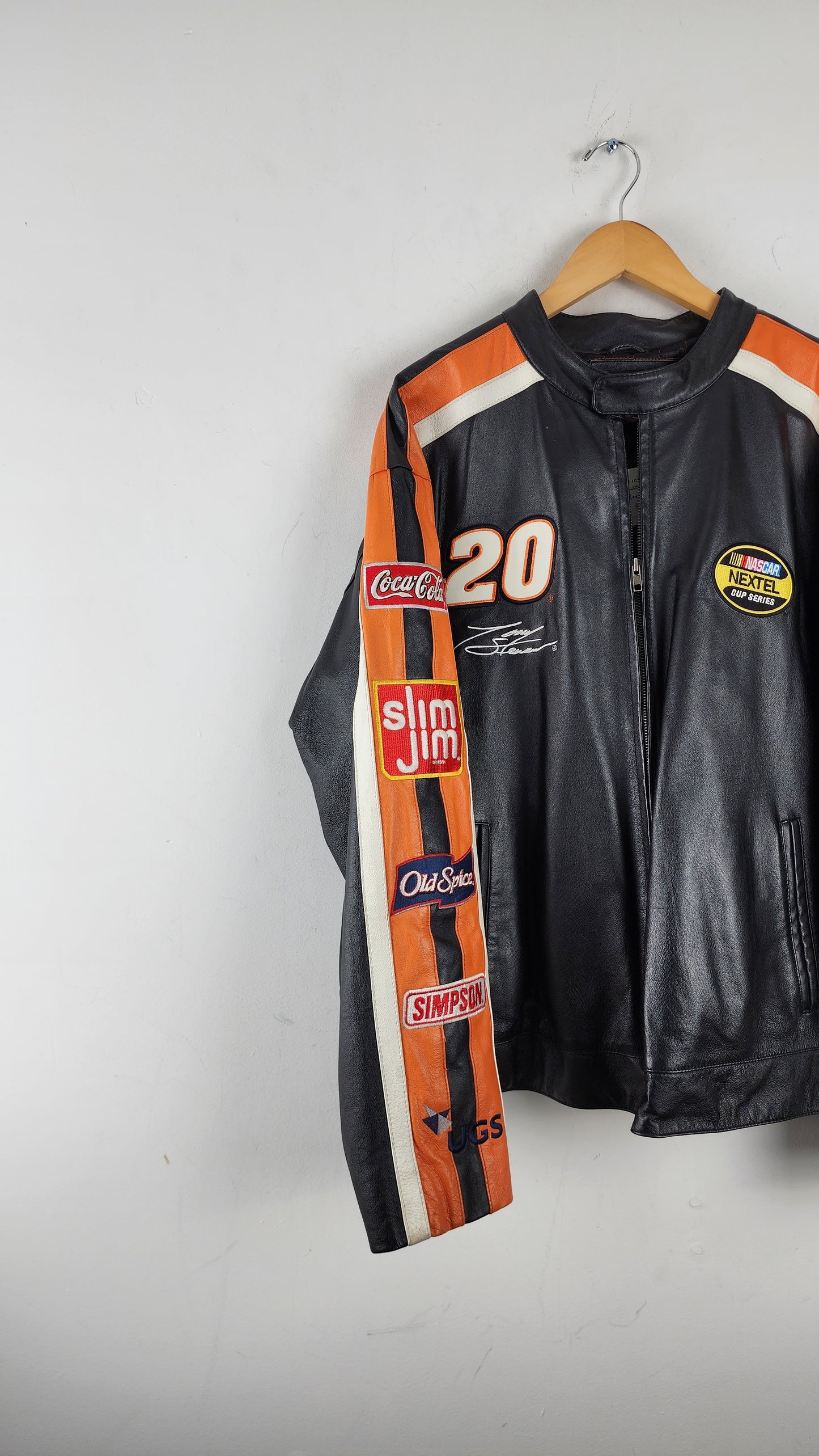 Vintage Home Depot Leather Nascar Jacket