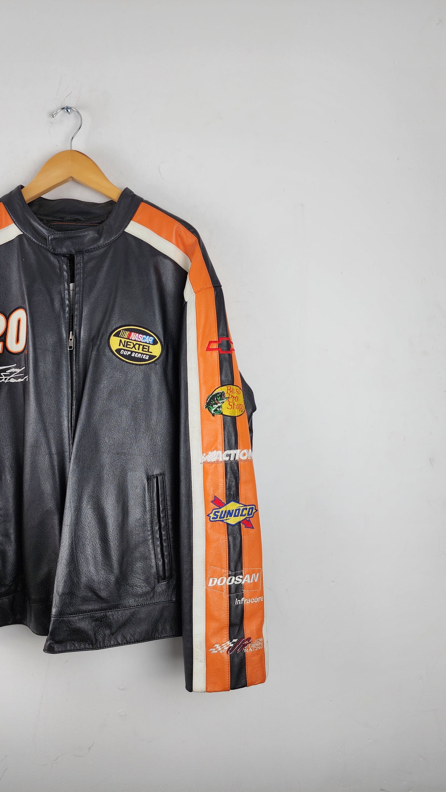 Vintage Home Depot Leather Nascar Jacket