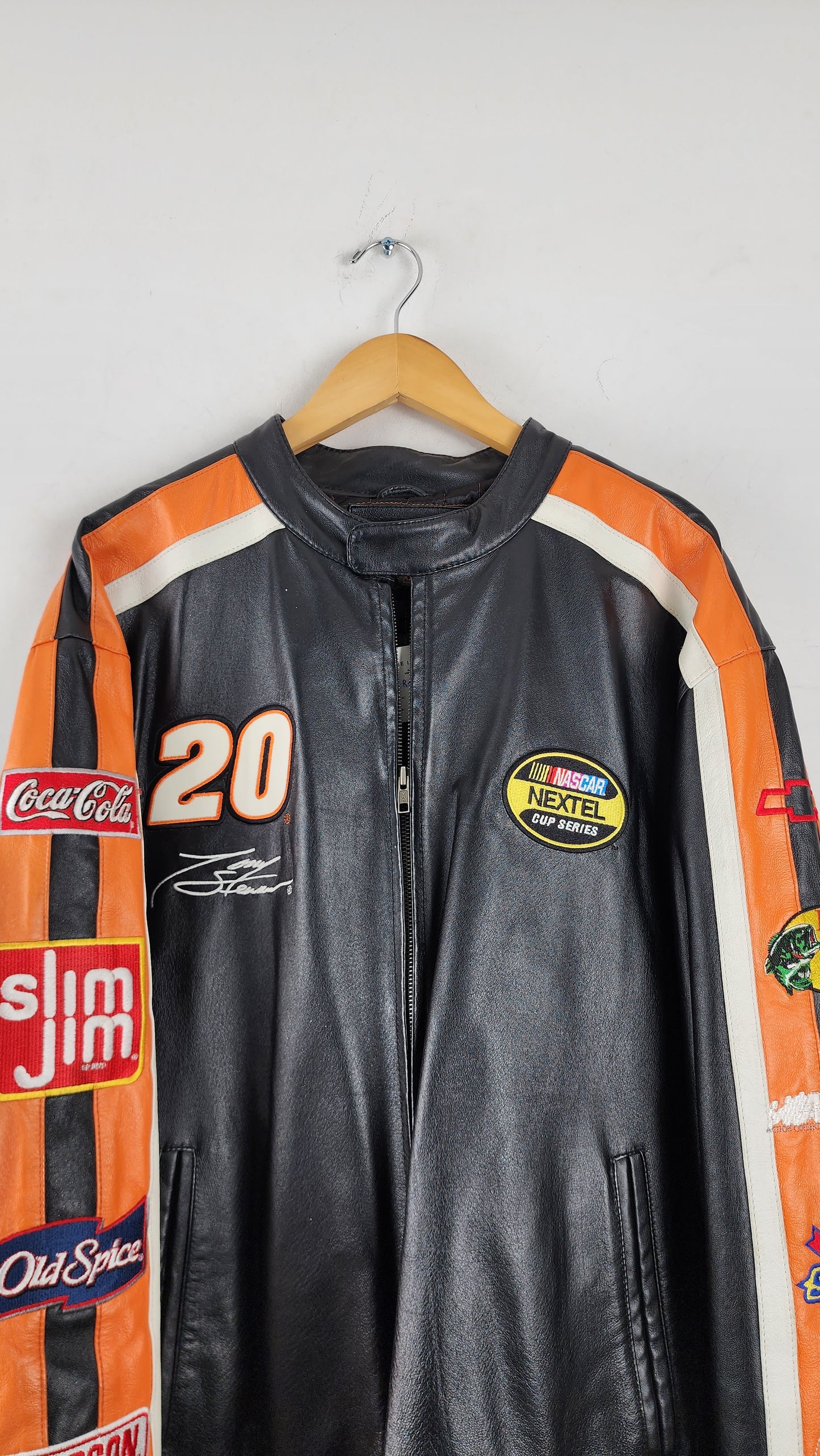 Vintage Home Depot Leather Nascar Jacket