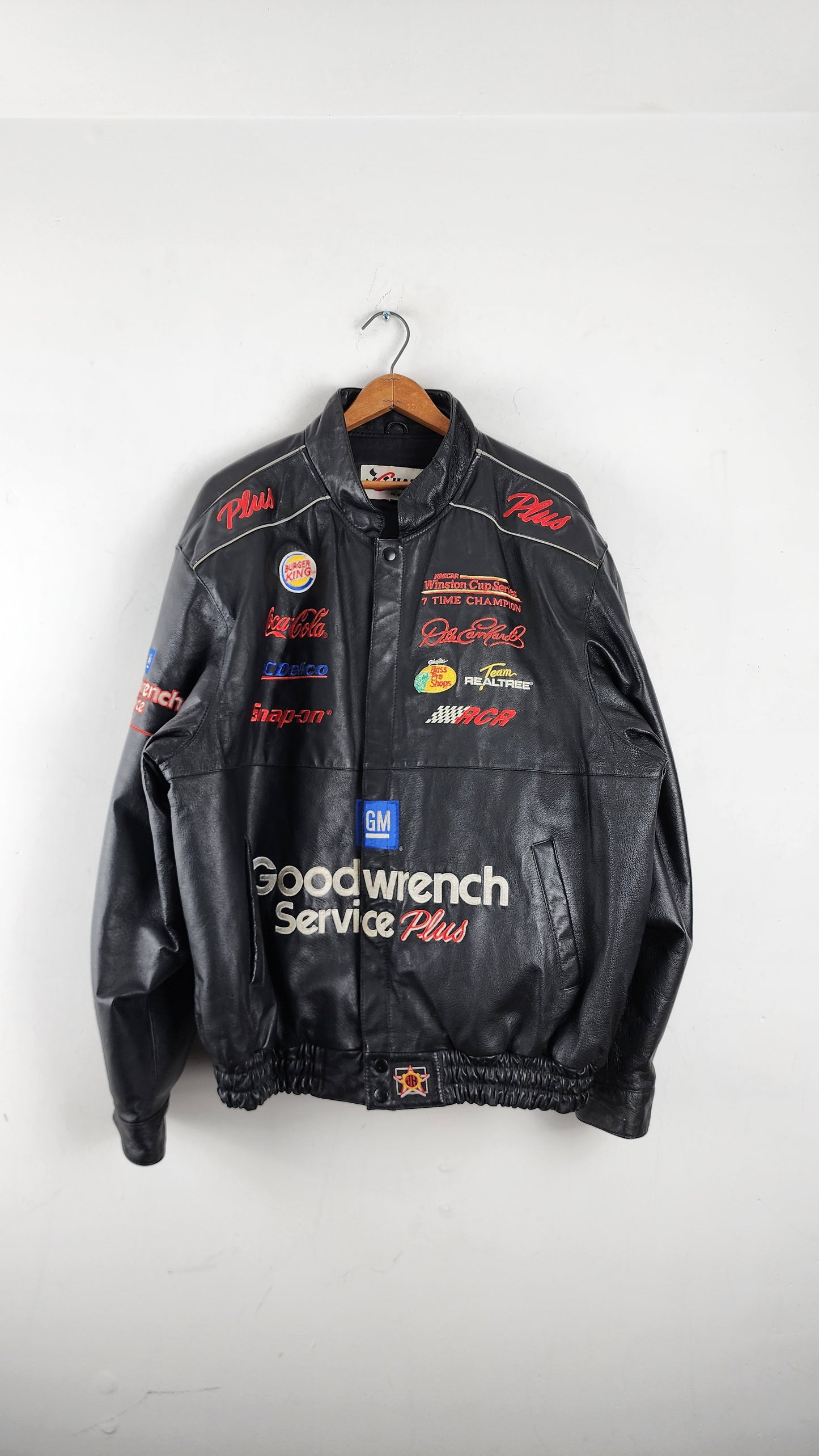 Vintage Chase Authentics GoodWrench Nascar Leather Jacket