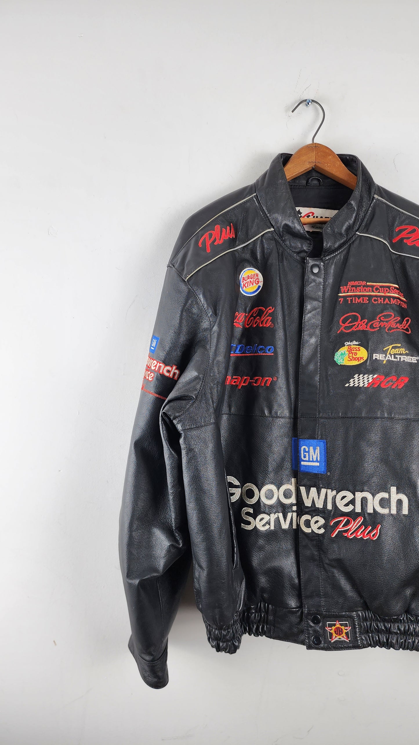 Vintage Chase Authentics GoodWrench Nascar Leather Jacket