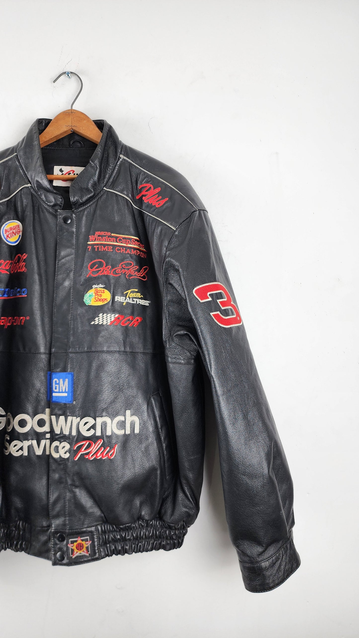 Vintage Chase Authentics GoodWrench Nascar Leather Jacket