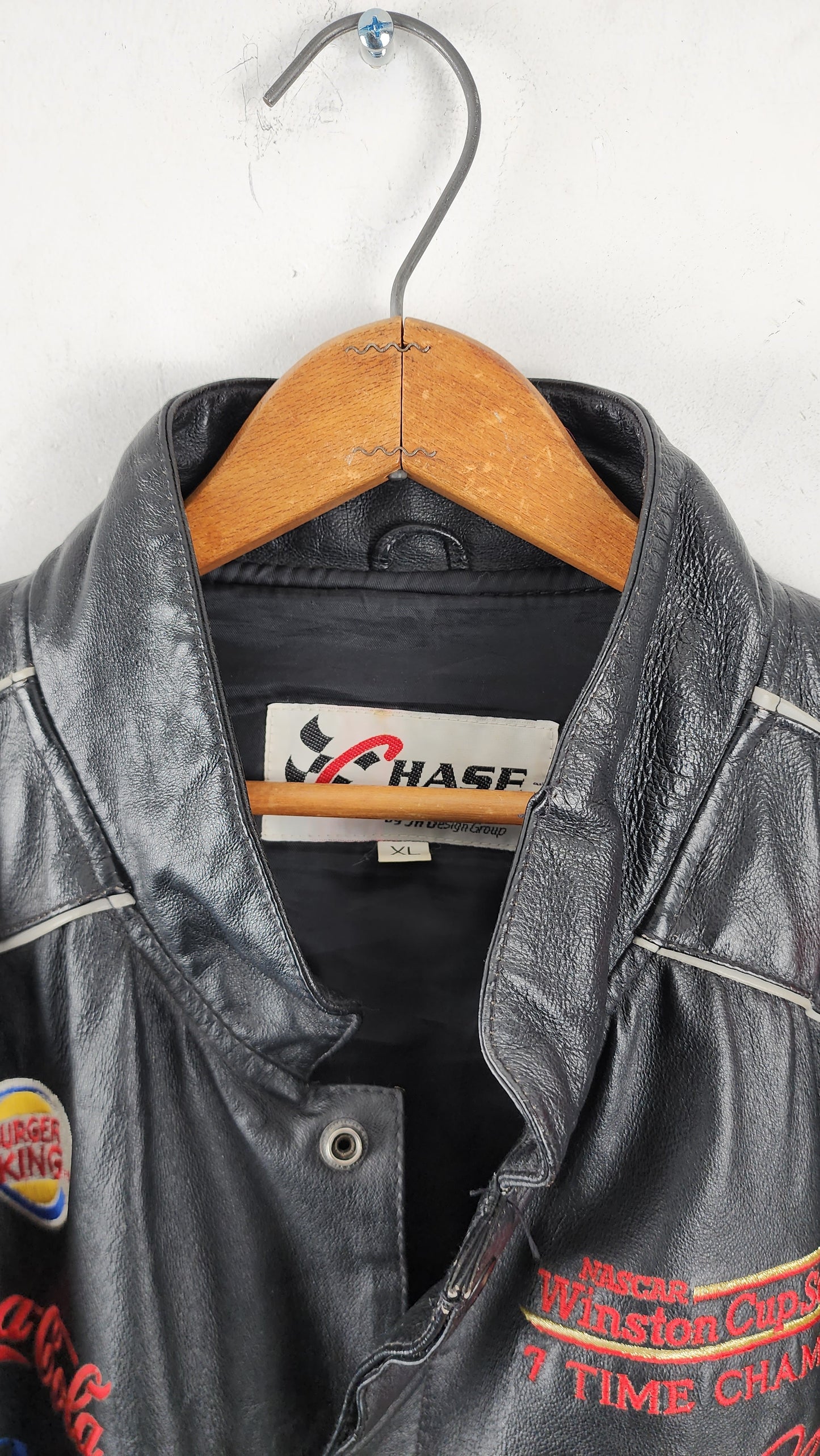 Vintage Chase Authentics GoodWrench Nascar Leather Jacket