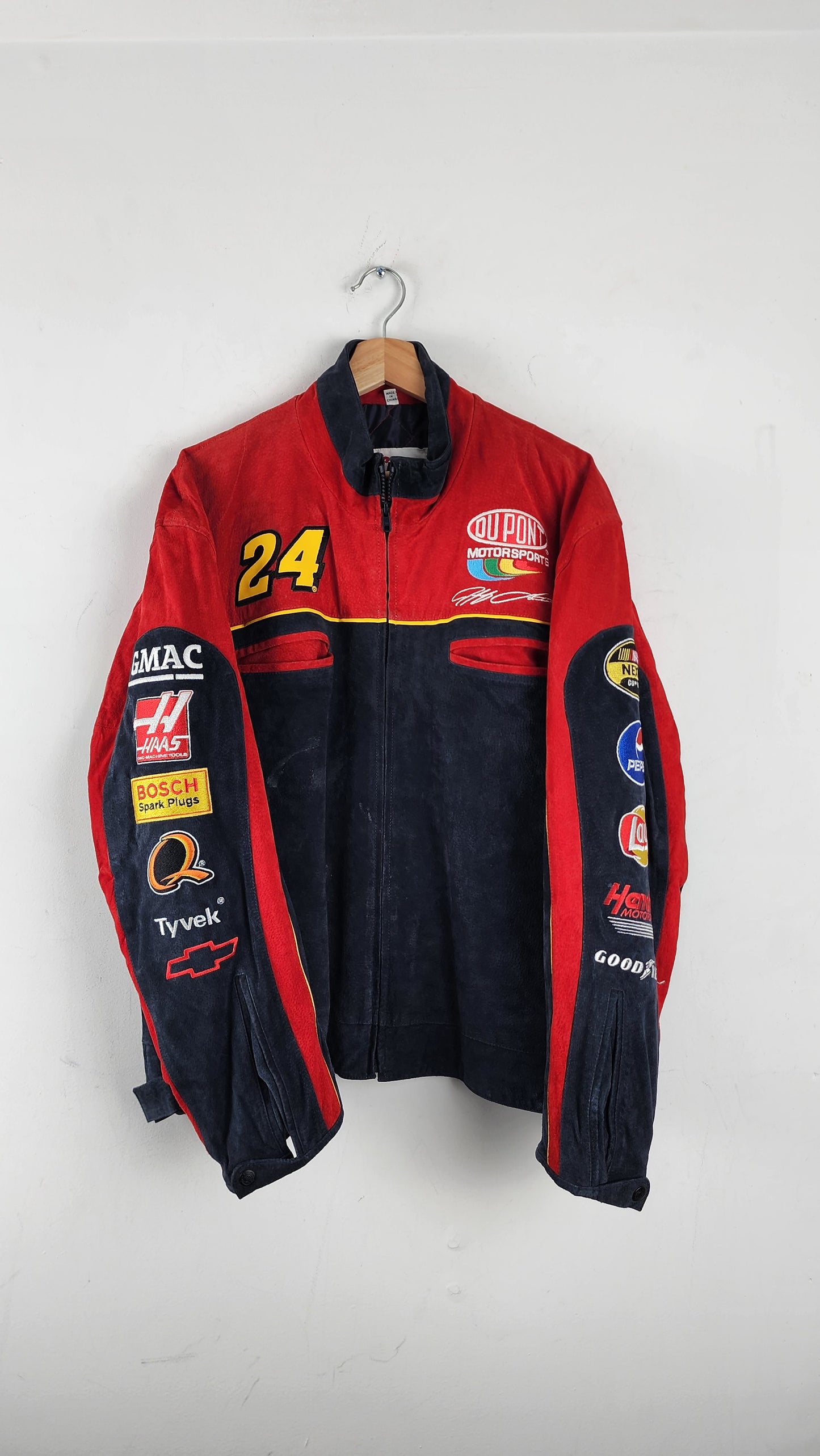 Chase Authentics Dupont Leather Nascar Jacket