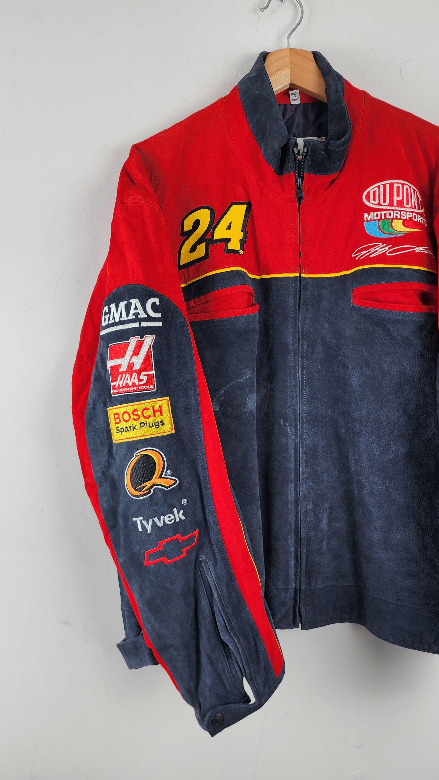 Chase Authentics Dupont Leather Nascar Jacket