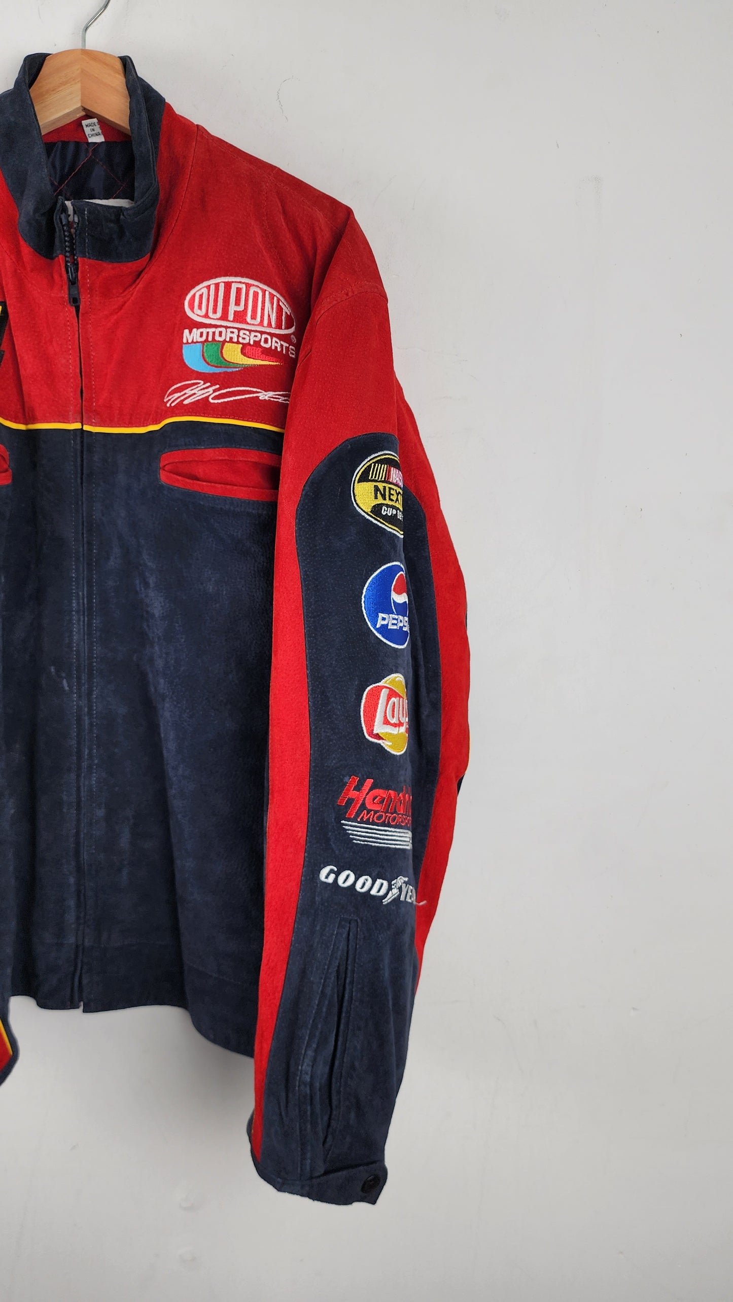 Chase Authentics Dupont Leather Nascar Jacket