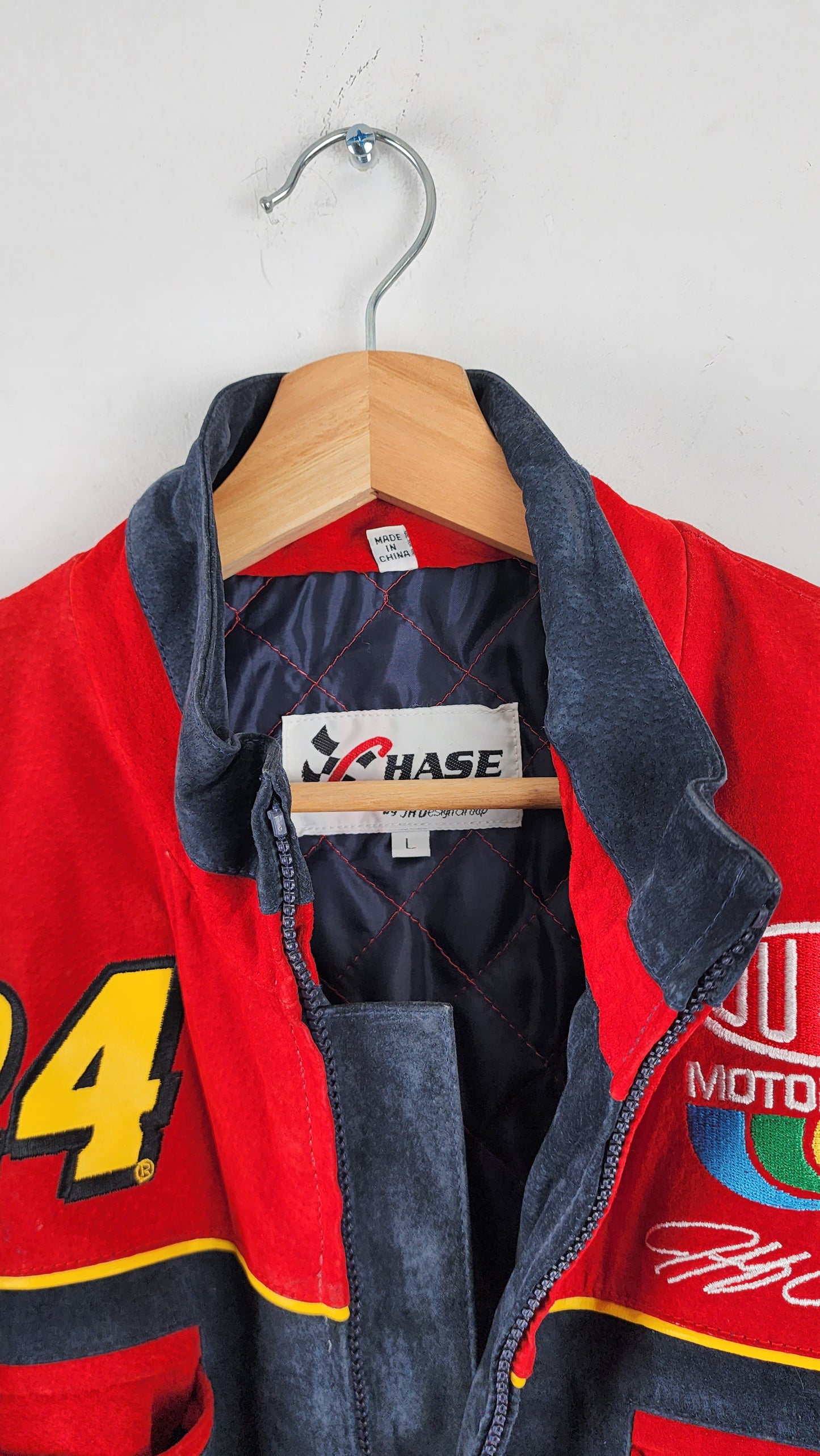 Chase Authentics Dupont Leather Nascar Jacket