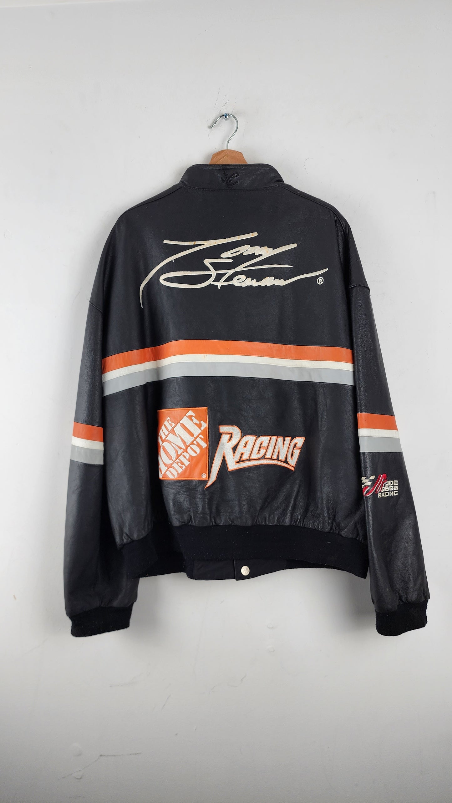 Reversible Chase Authentics Home Depot Nascar Leather Jacket