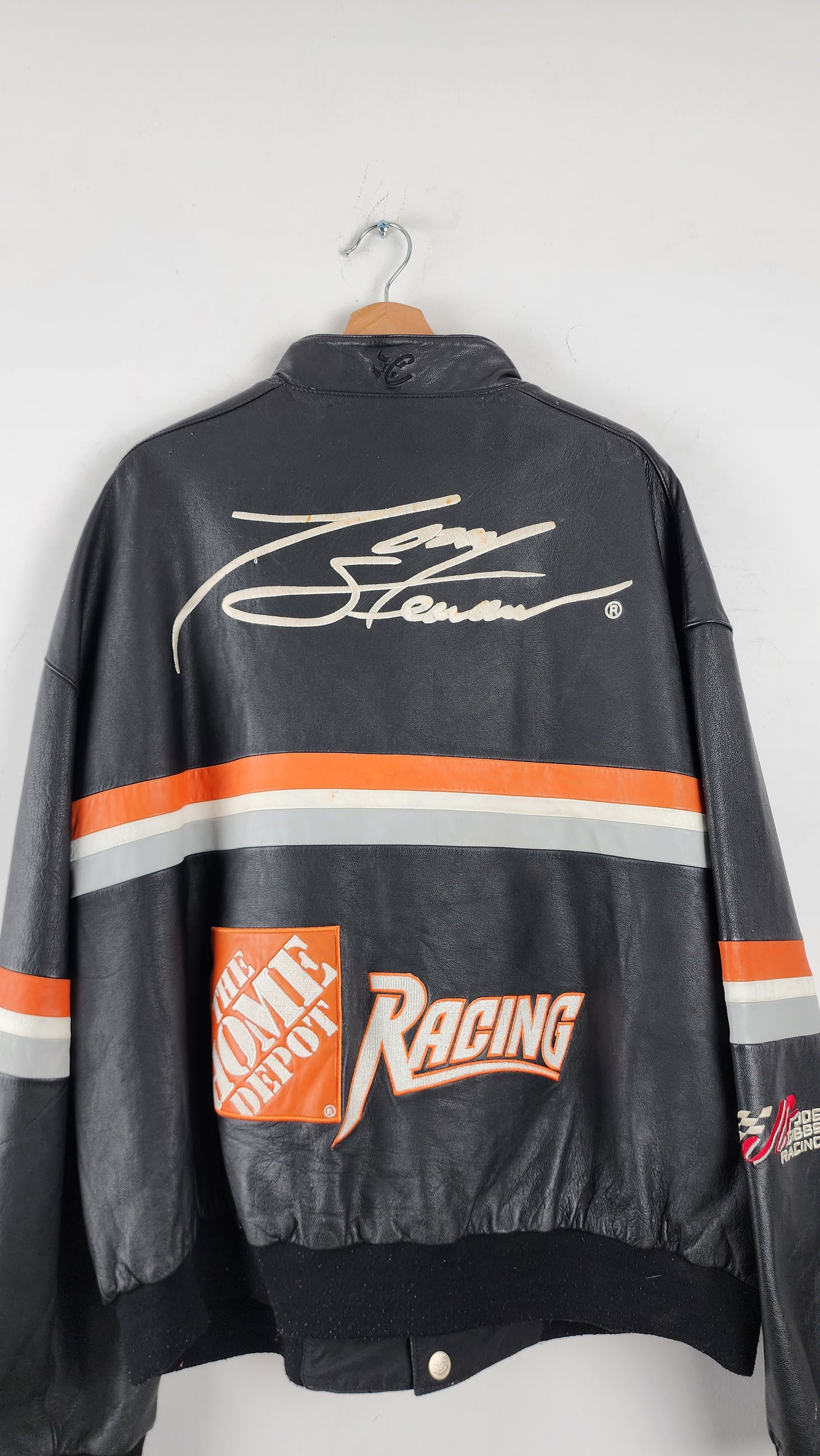 Reversible Chase Authentics Home Depot Nascar Leather Jacket