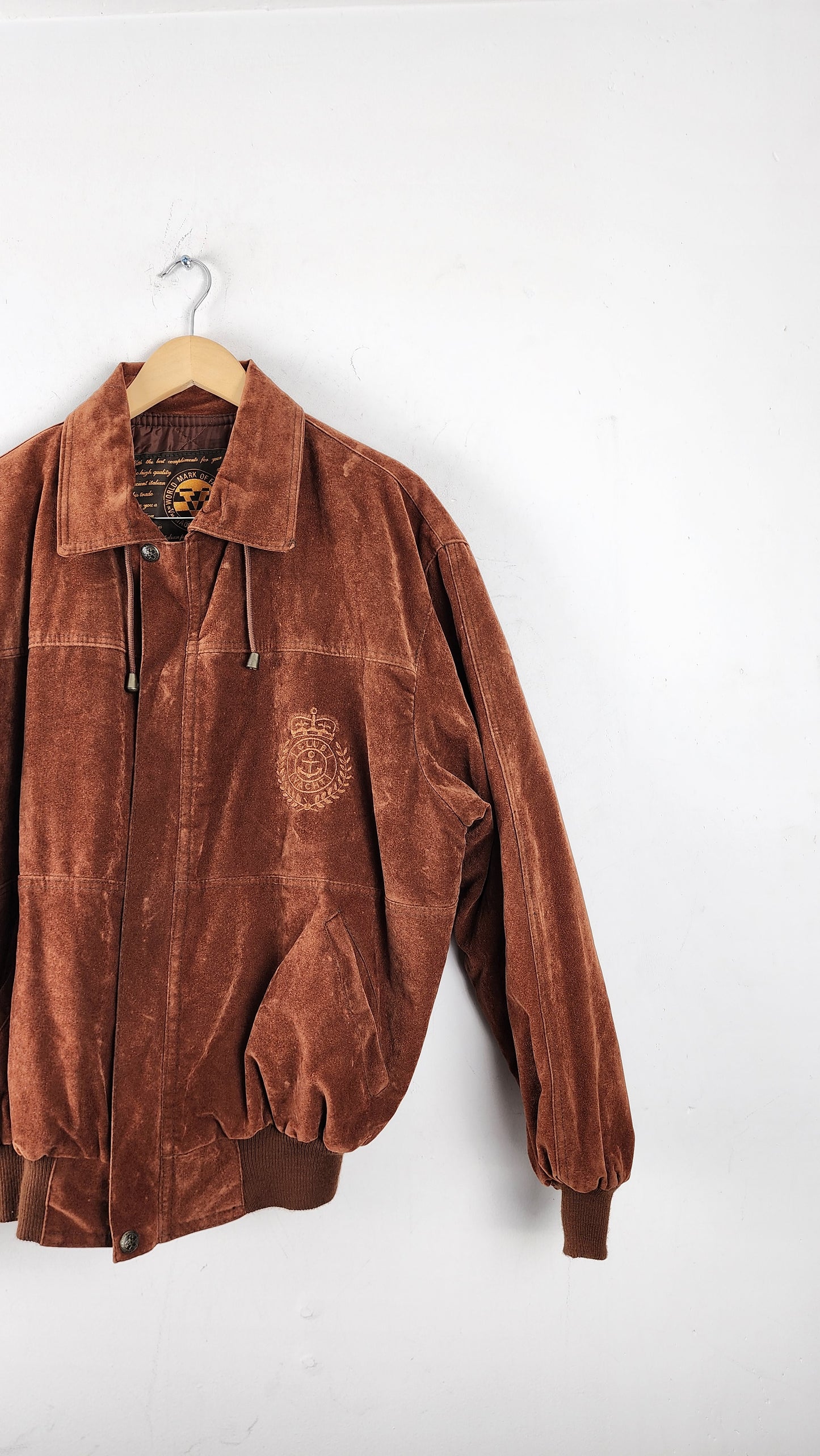 Vintage V Brown Suede Jacket