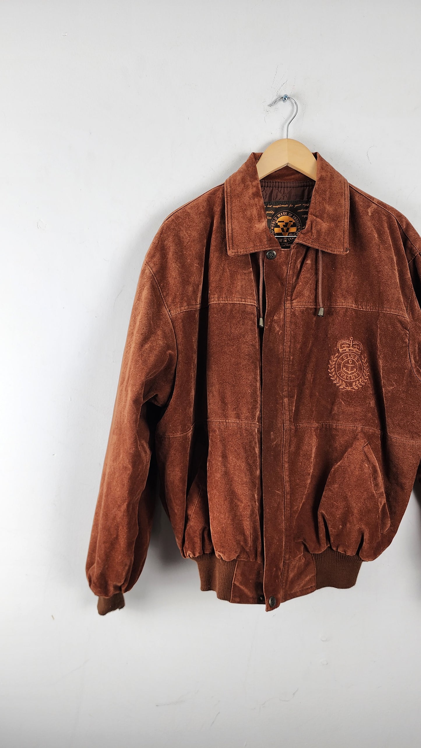 Vintage V Brown Suede Jacket