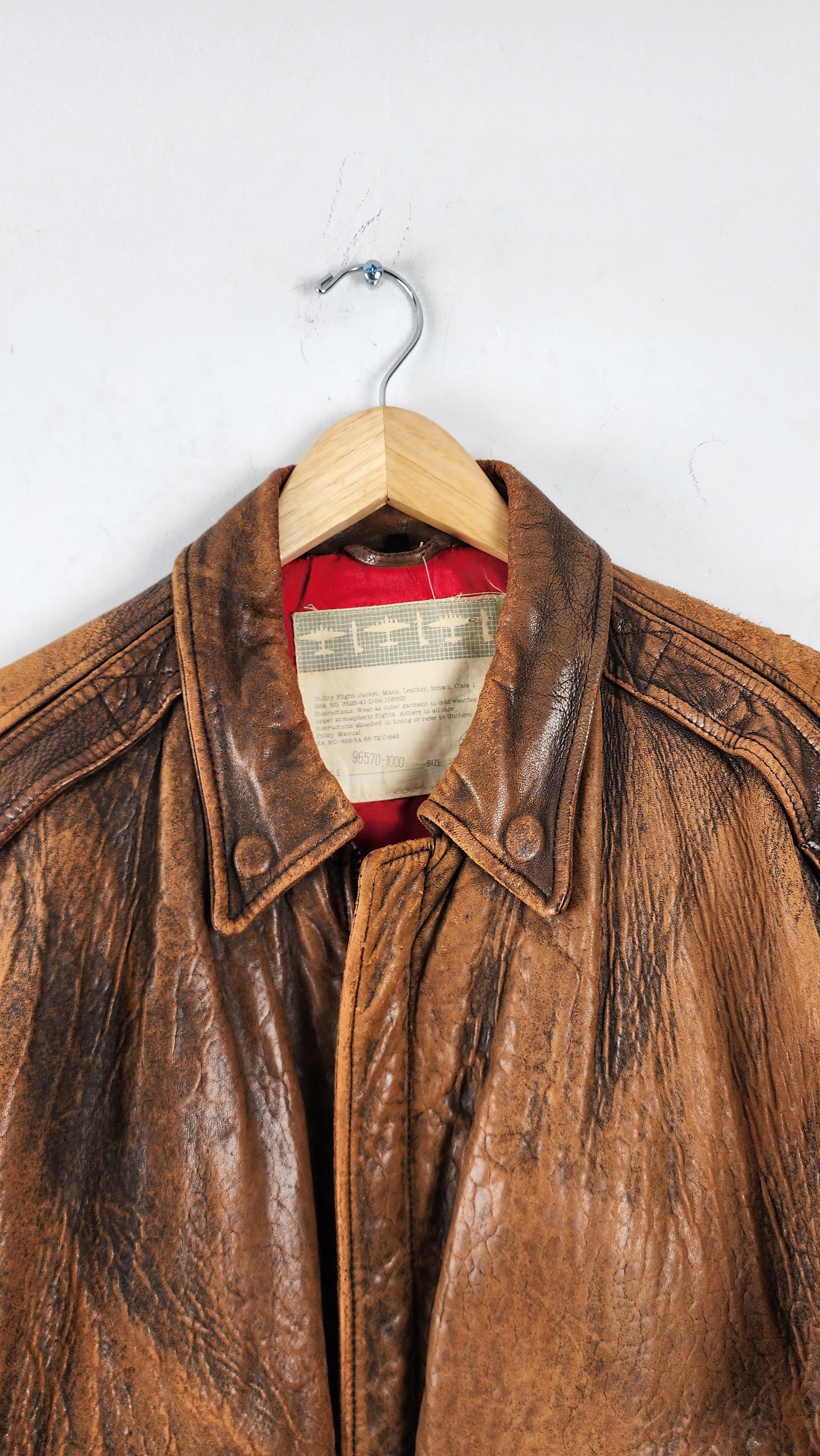 80s GAP Brown Vintage Leather Jacket