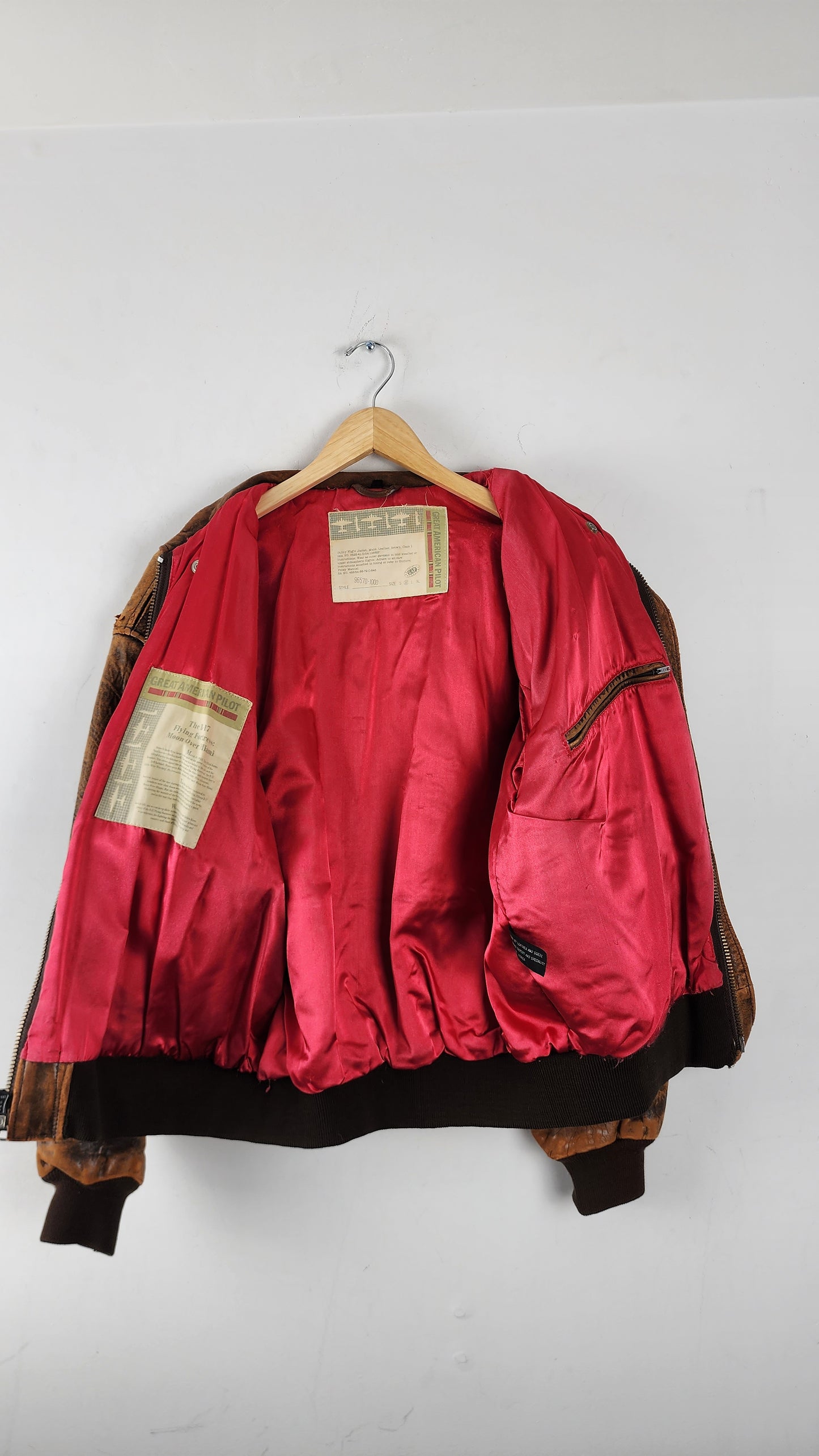 80s GAP Brown Vintage Leather Jacket