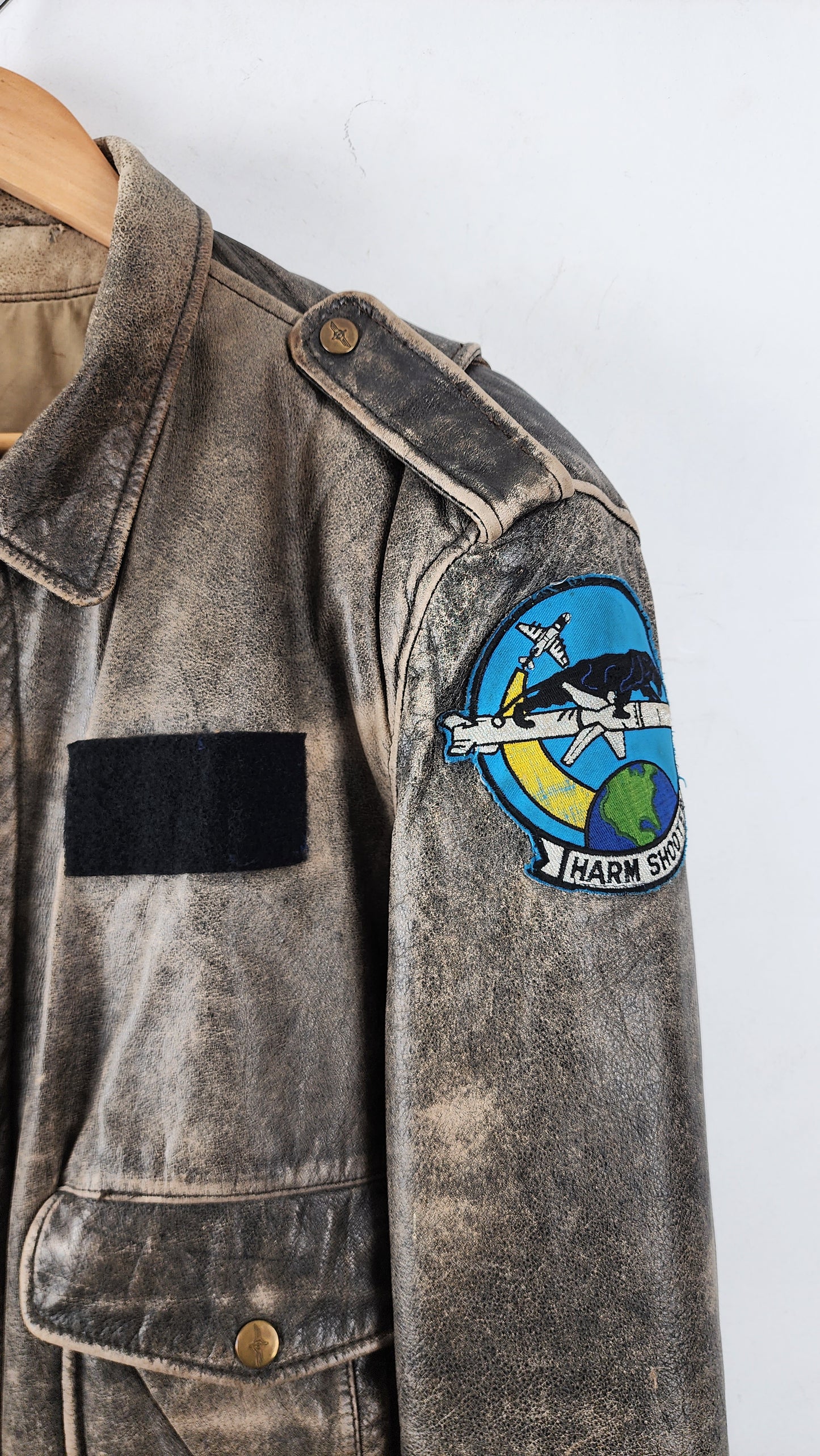 90s Adventure Bound Vintage Brown Jacket with Patches