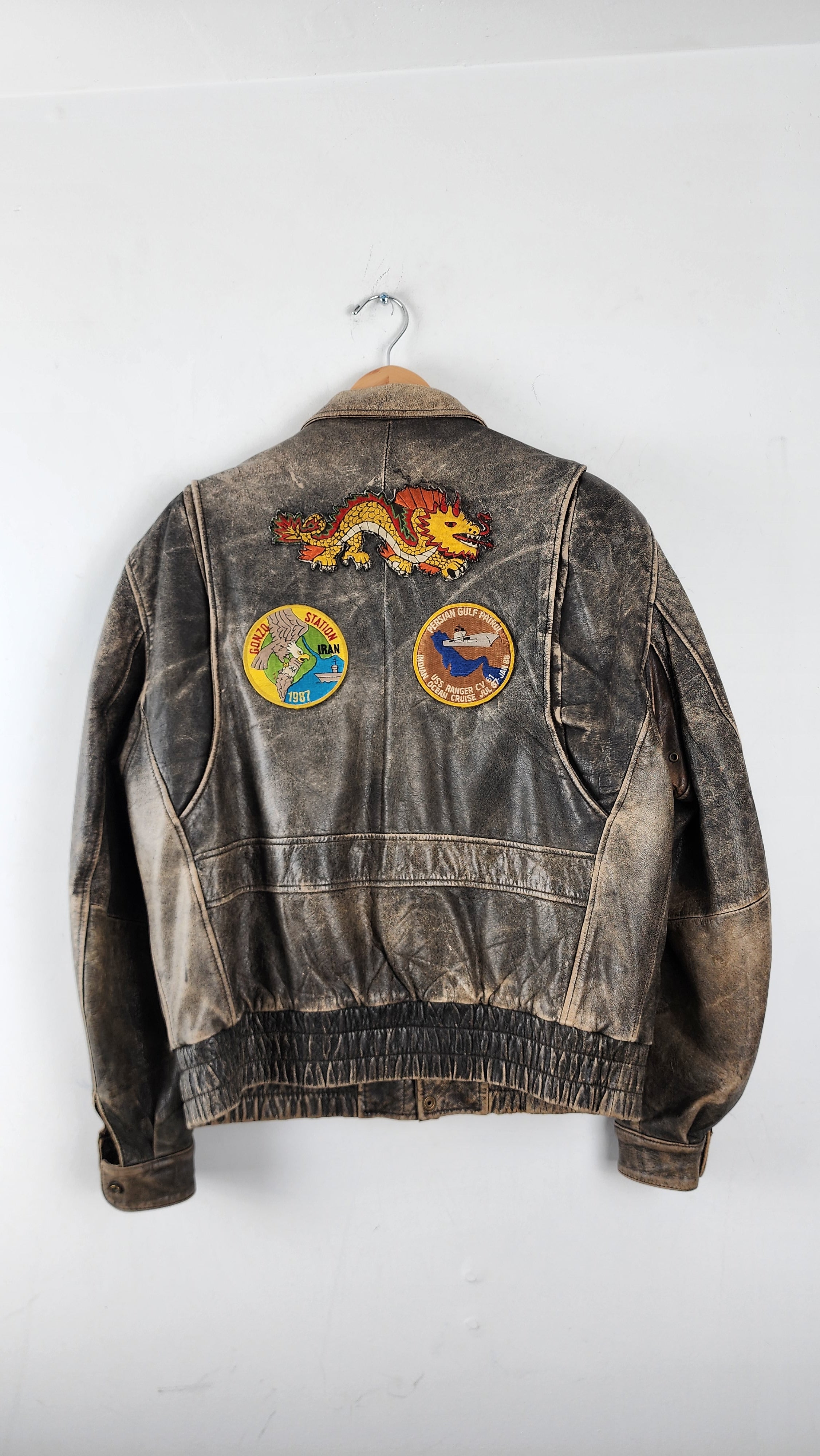 90s Adventure Bound Vintage Brown Jacket with Patches – The Igala NYC