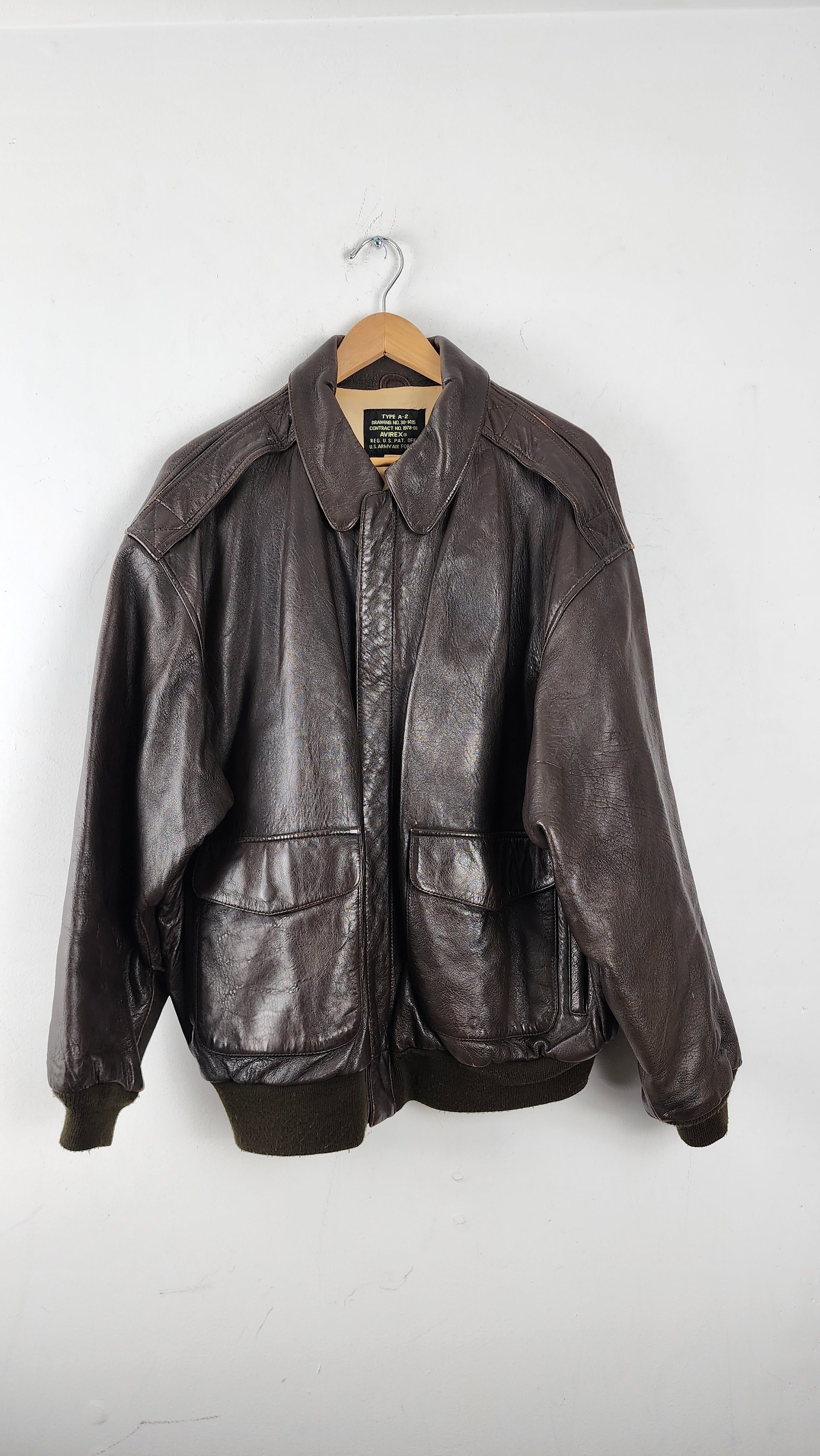 a-2 backpack leather avirex Vintage Avirex Type A-2 Leather Jacket – The Igala NYC
