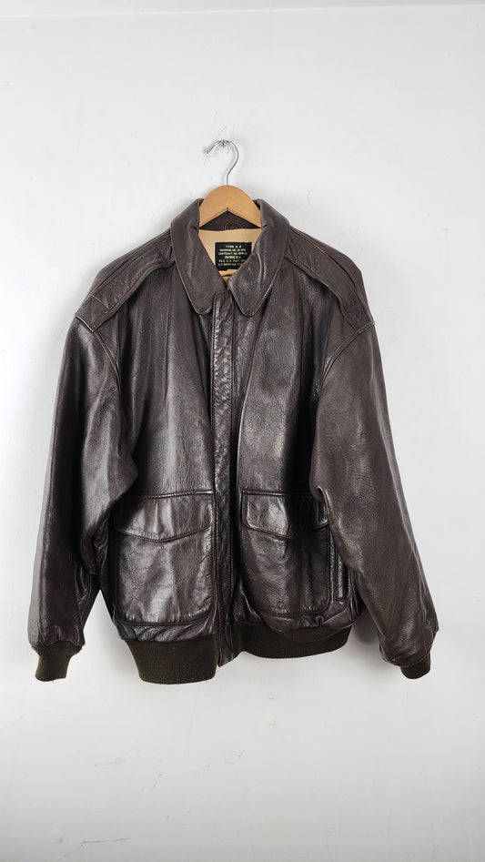 Vintage Avirex Type A-2 Leather Jacket