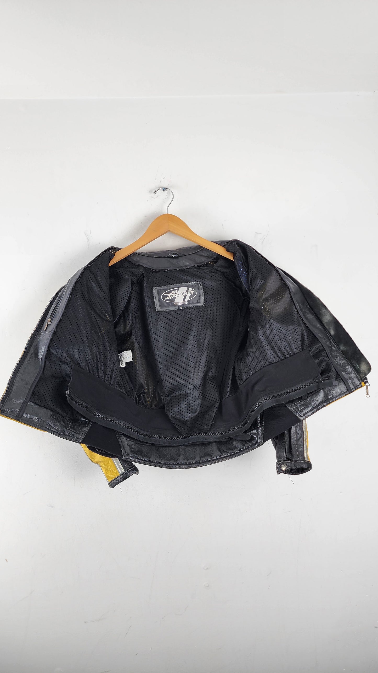 Kill Bill Yellow 90s Joe Rocket Leather Moto Jacket