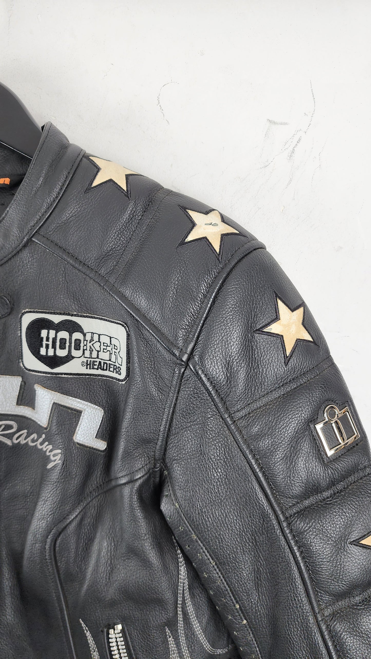 Womens Vintage Icon Kitty Leather Moto Jacket