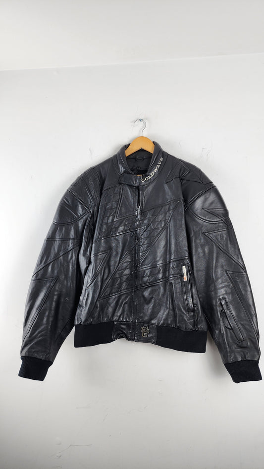 Vintage Coldwave Leather Moto Jacket