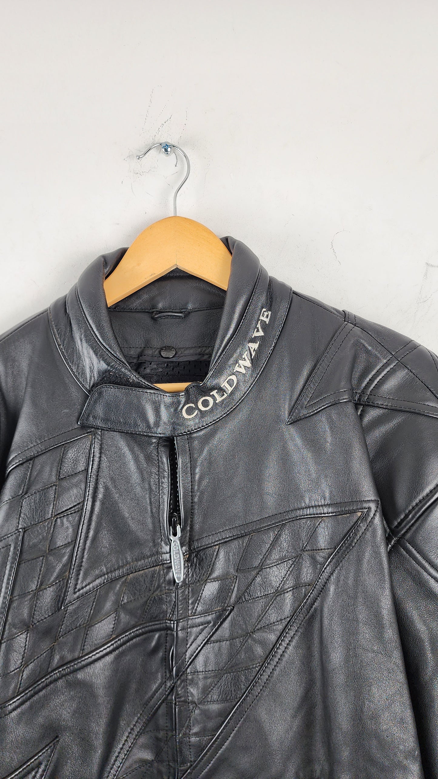 Vintage Coldwave Leather Moto Jacket