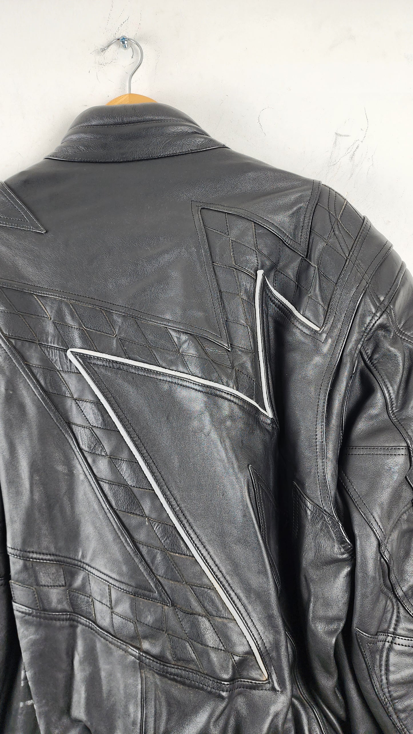 Vintage Coldwave Leather Moto Jacket