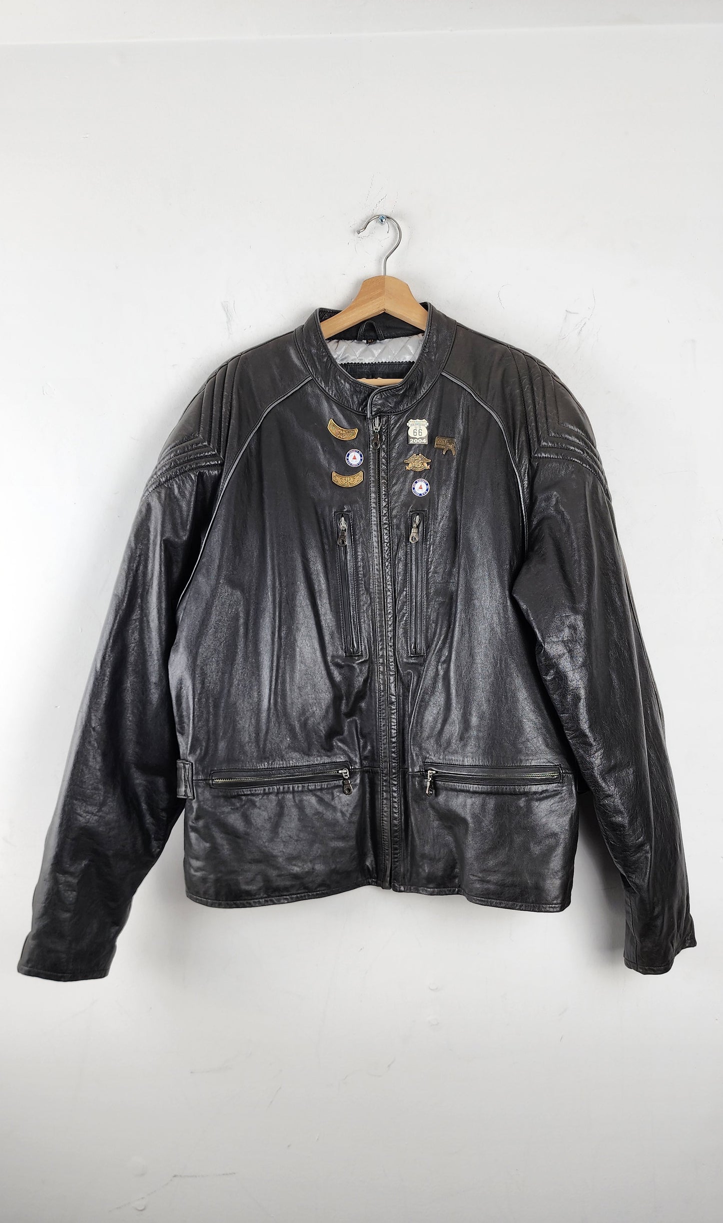 Vintage Harley Davidson Leather Jacket w Embossed Logo