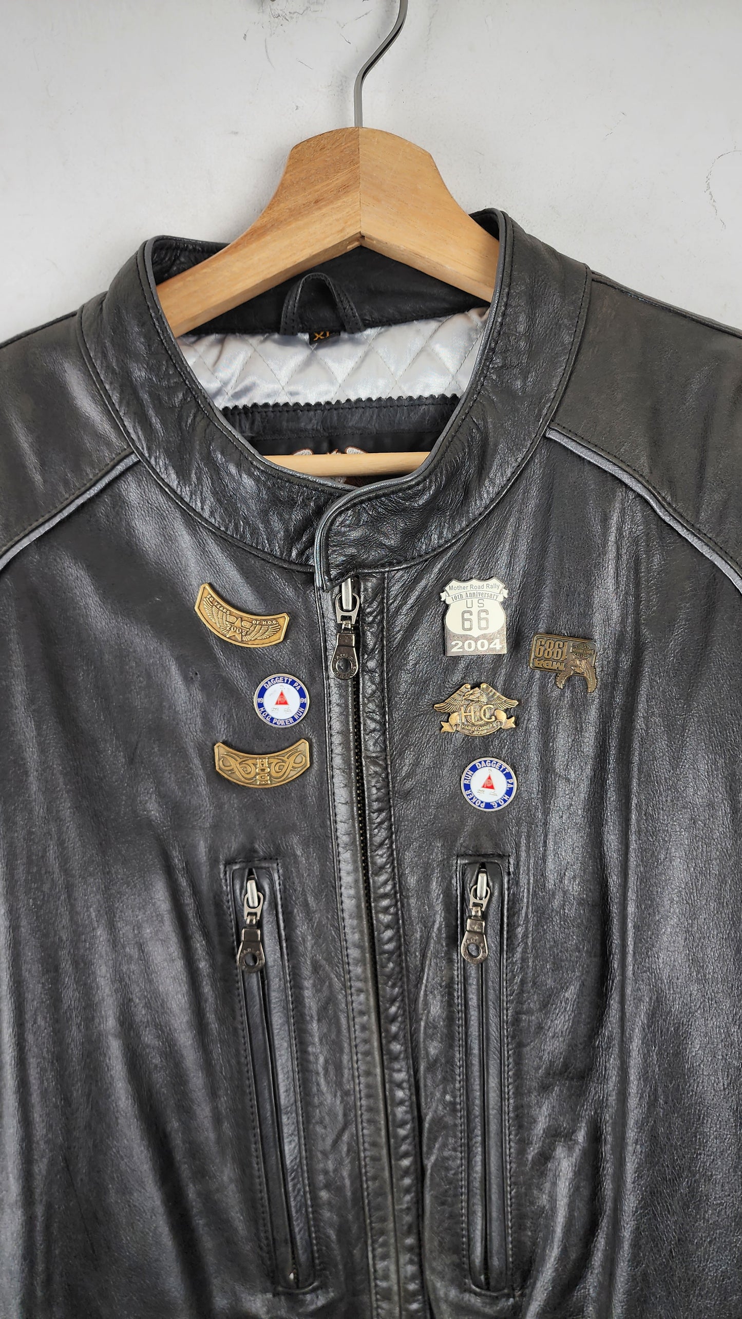 Vintage Harley Davidson Leather Jacket w Embossed Logo