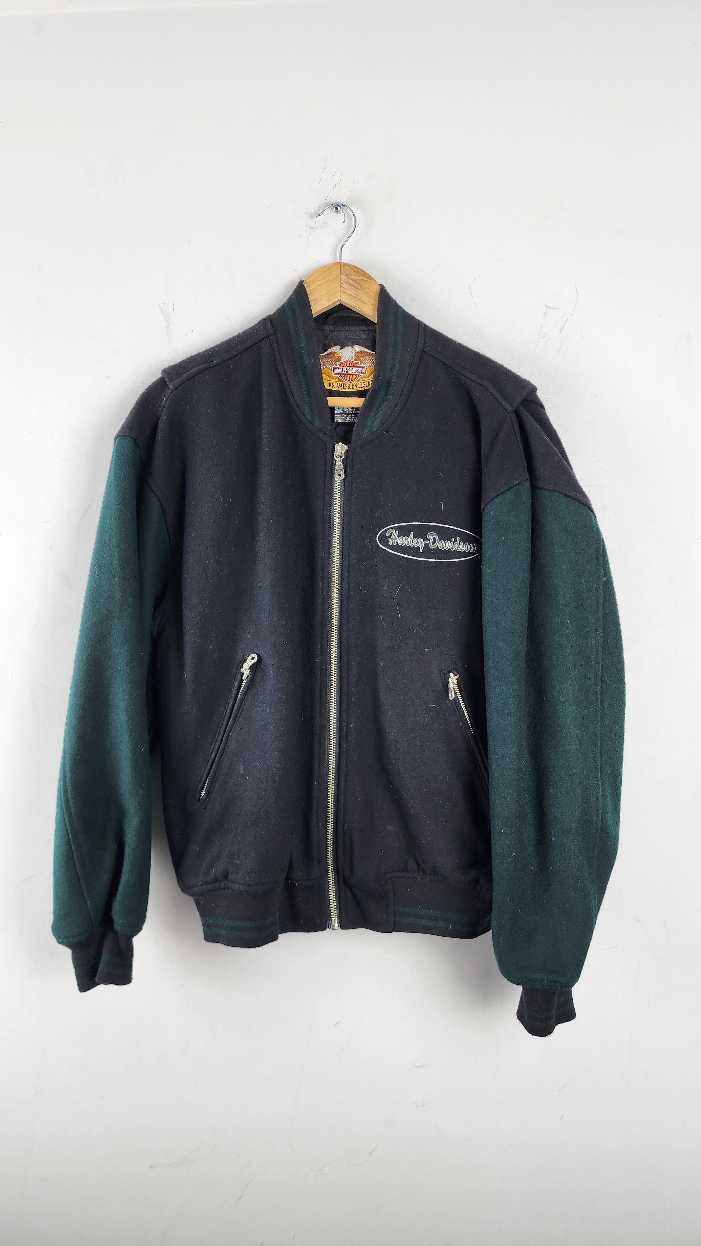 Harley davidson sales wool jacket