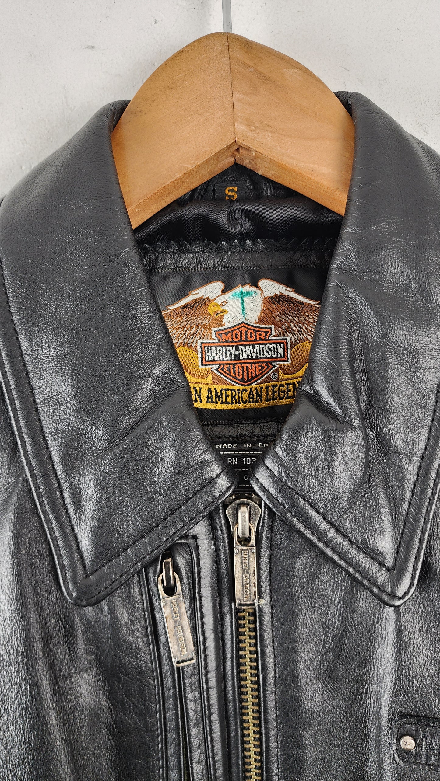 Womens Vintage Harley Davidson Leather Jacket