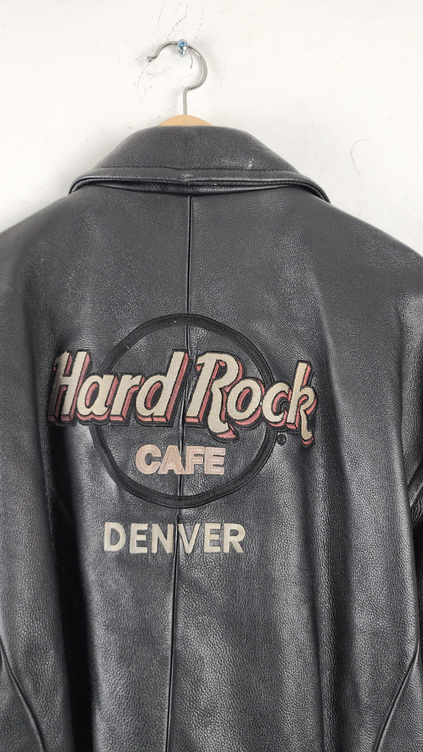 90s Hard Rock Cafe Denver Leather Jacket