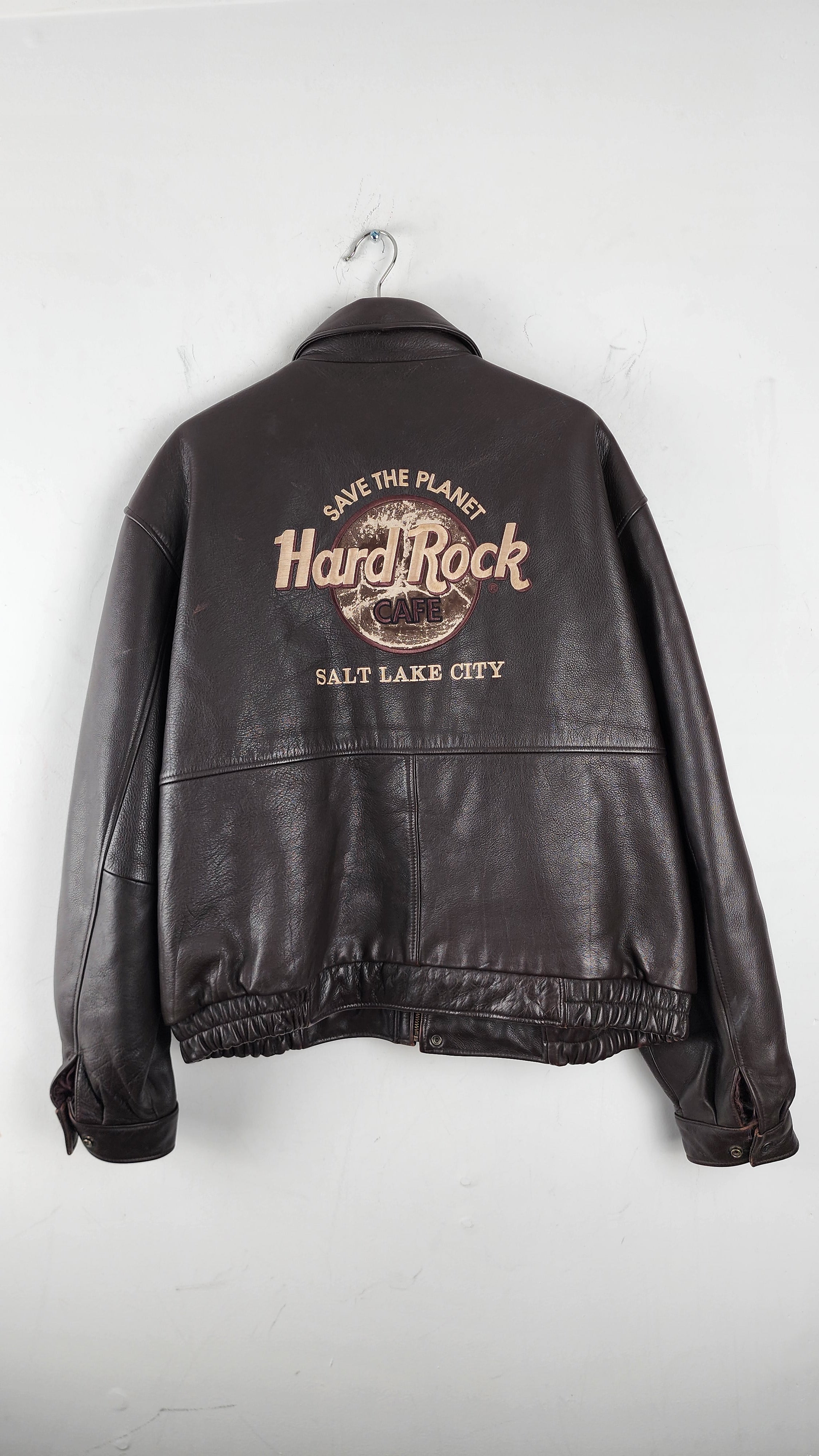 Vintage Hard Rock Cafe Leather store Jacket