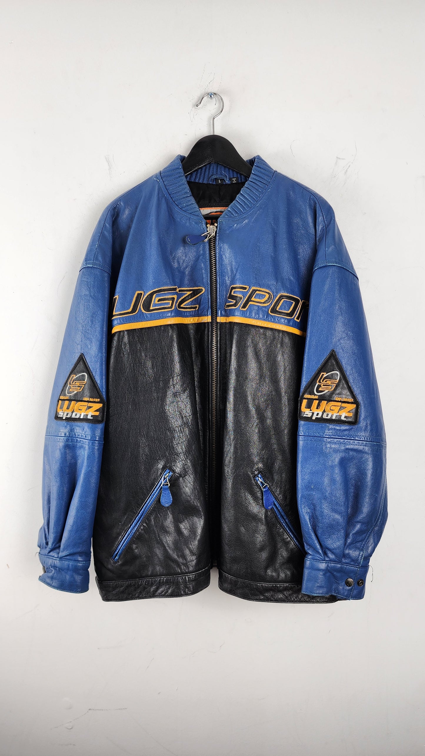 90s Lugz Sport Leather Jacket