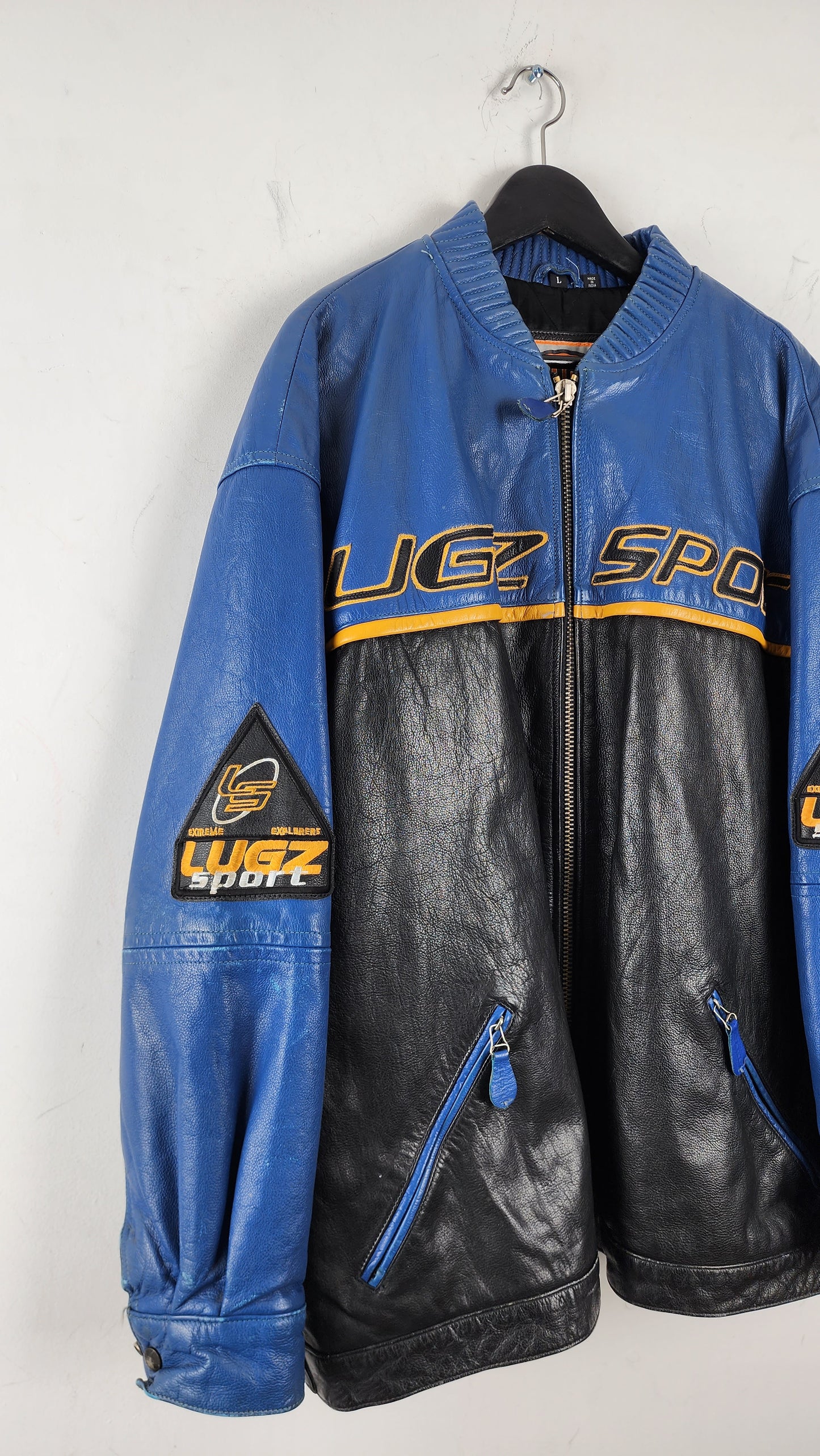 90s Lugz Sport Leather Jacket