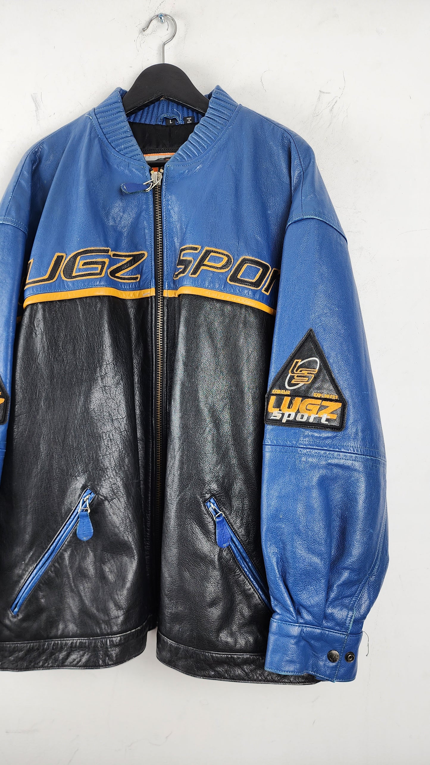 90s Lugz Sport Leather Jacket