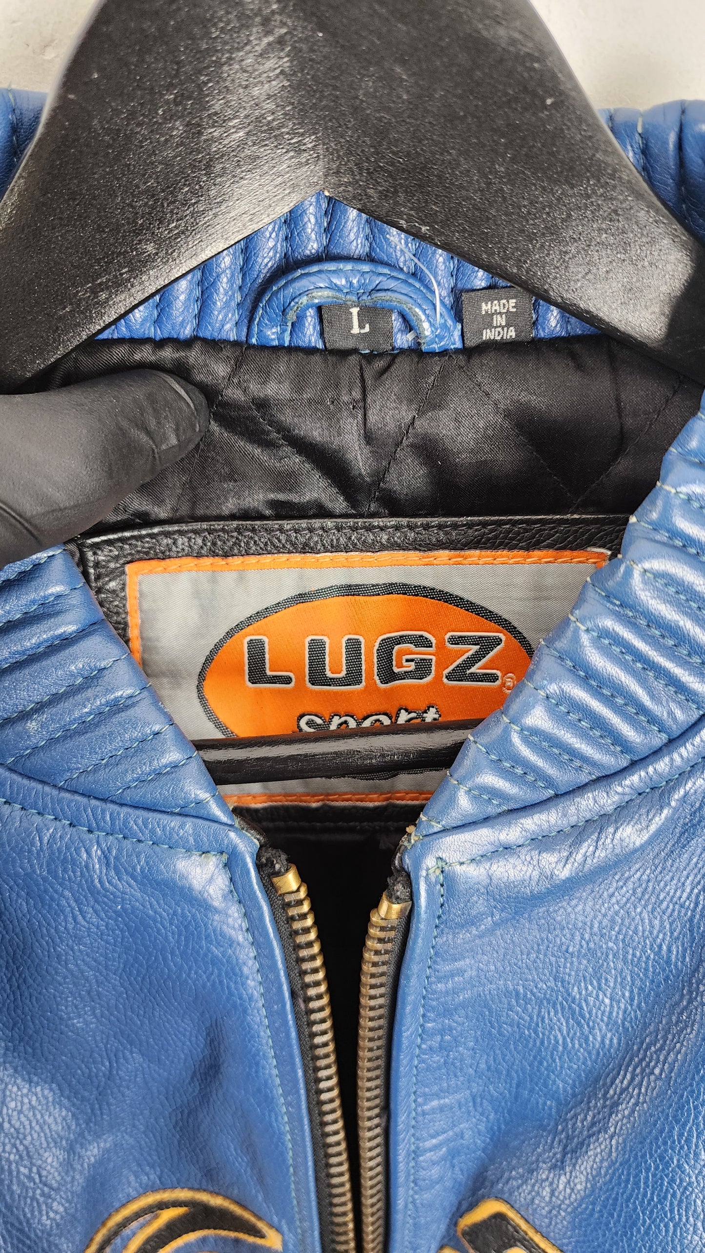 90s Lugz Sport Leather Jacket