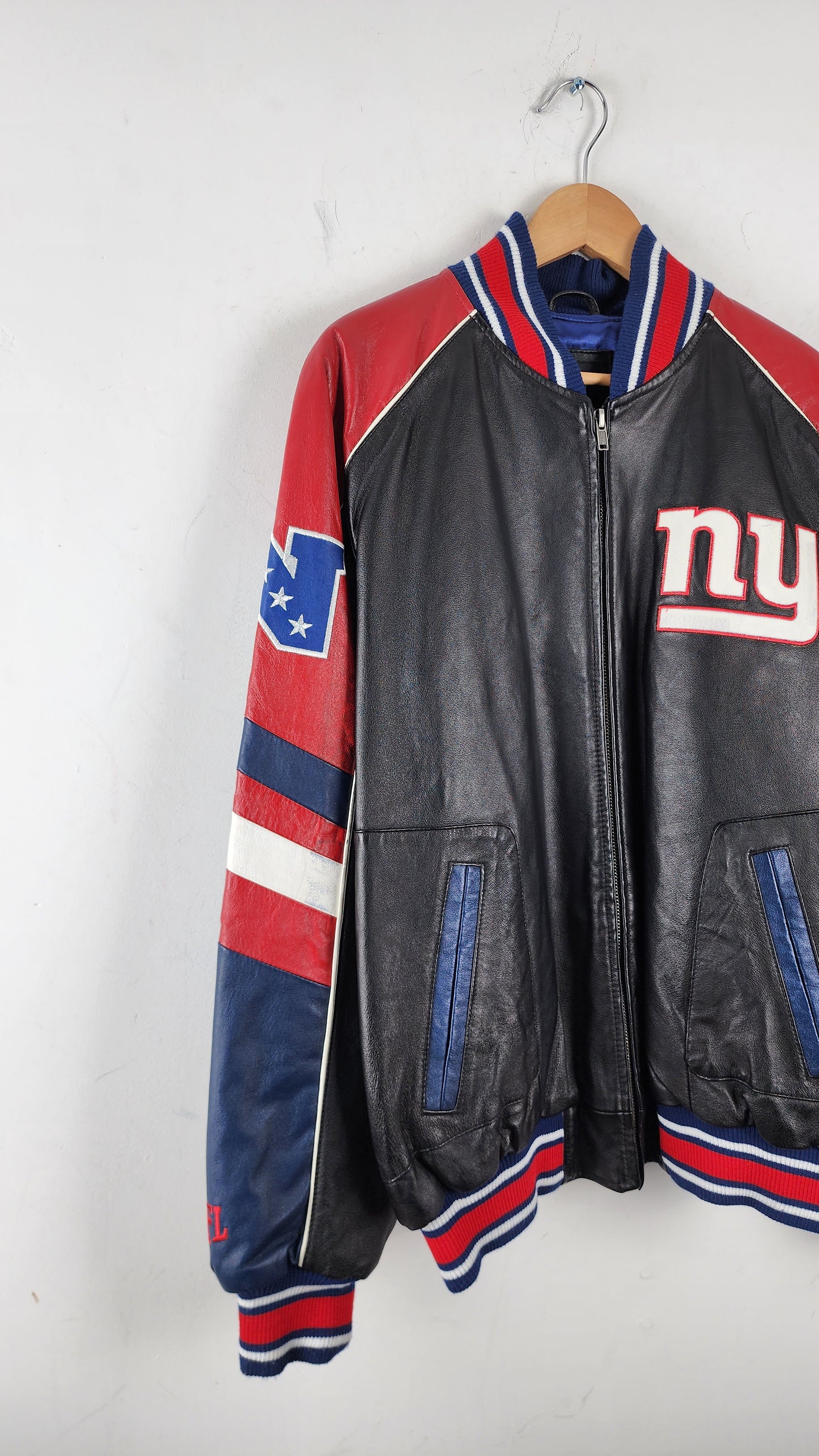 Vintage New York Giants Leather Jacket