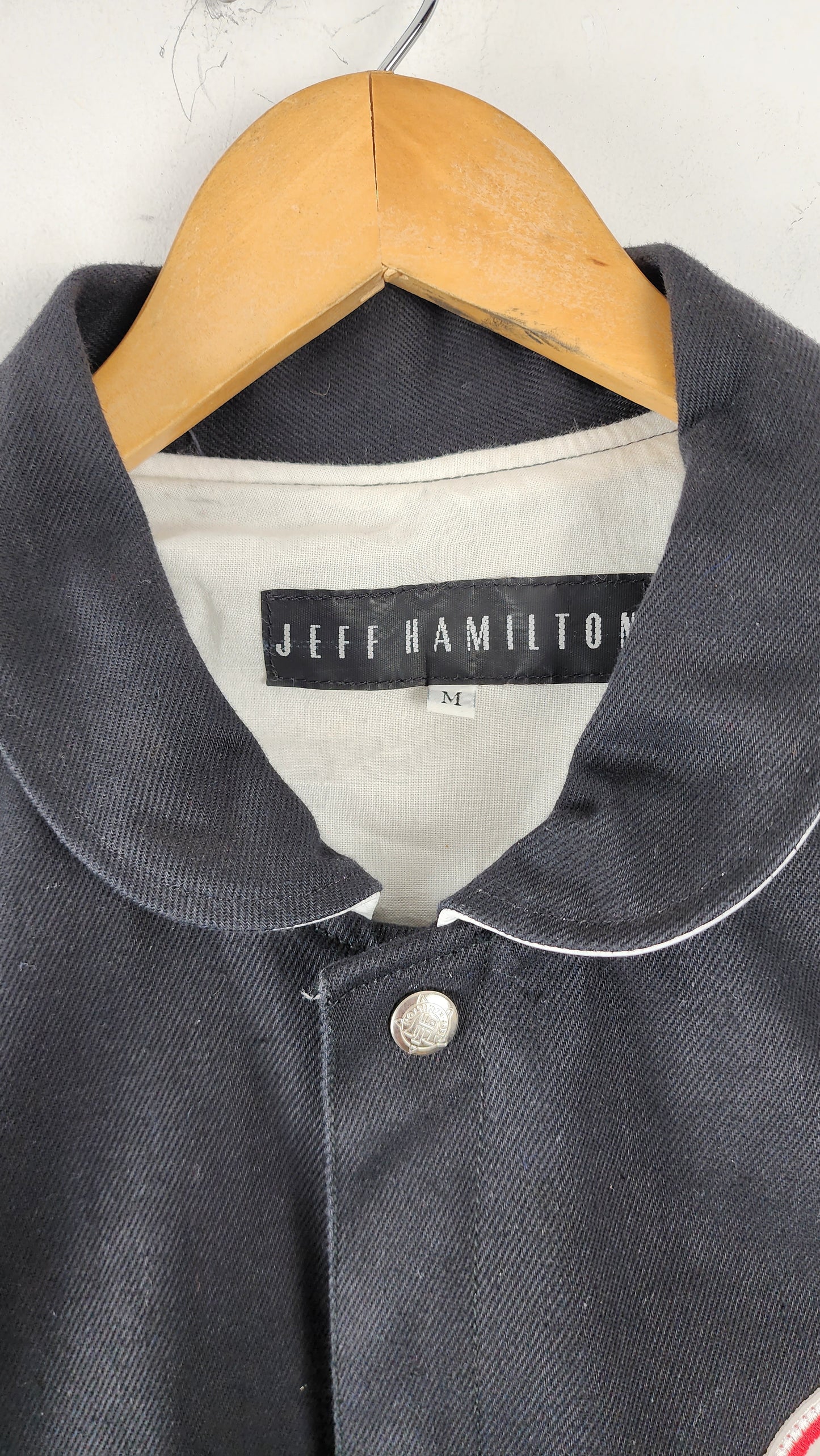 Vintage 90s Jeff Hamilton Yankees Leather Jacket