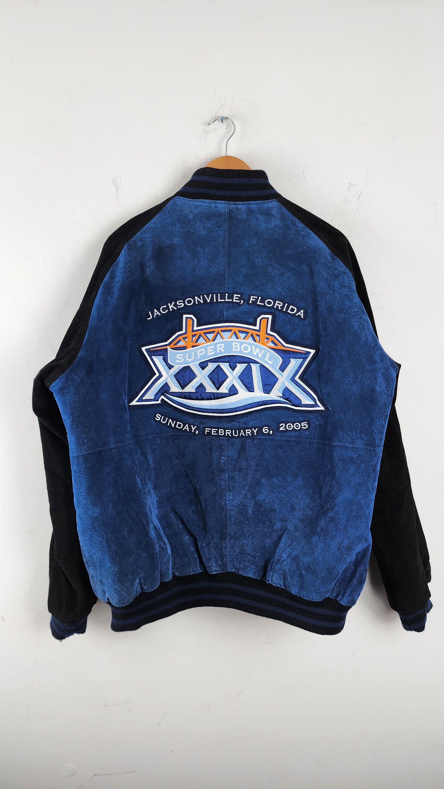 Vintage Superbowl XXXIX Champions Leather Jacket