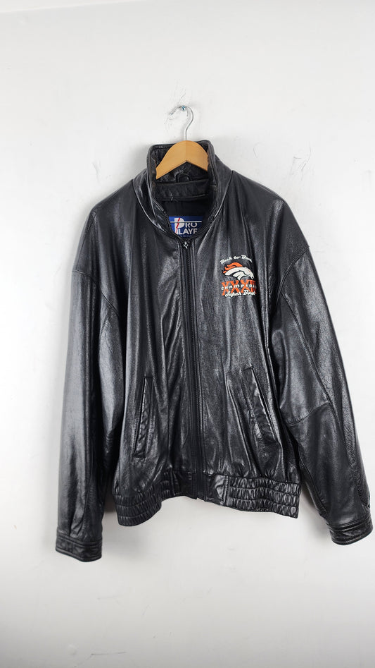 Vintage Superbowl XXXIII Champions Leather Jacket