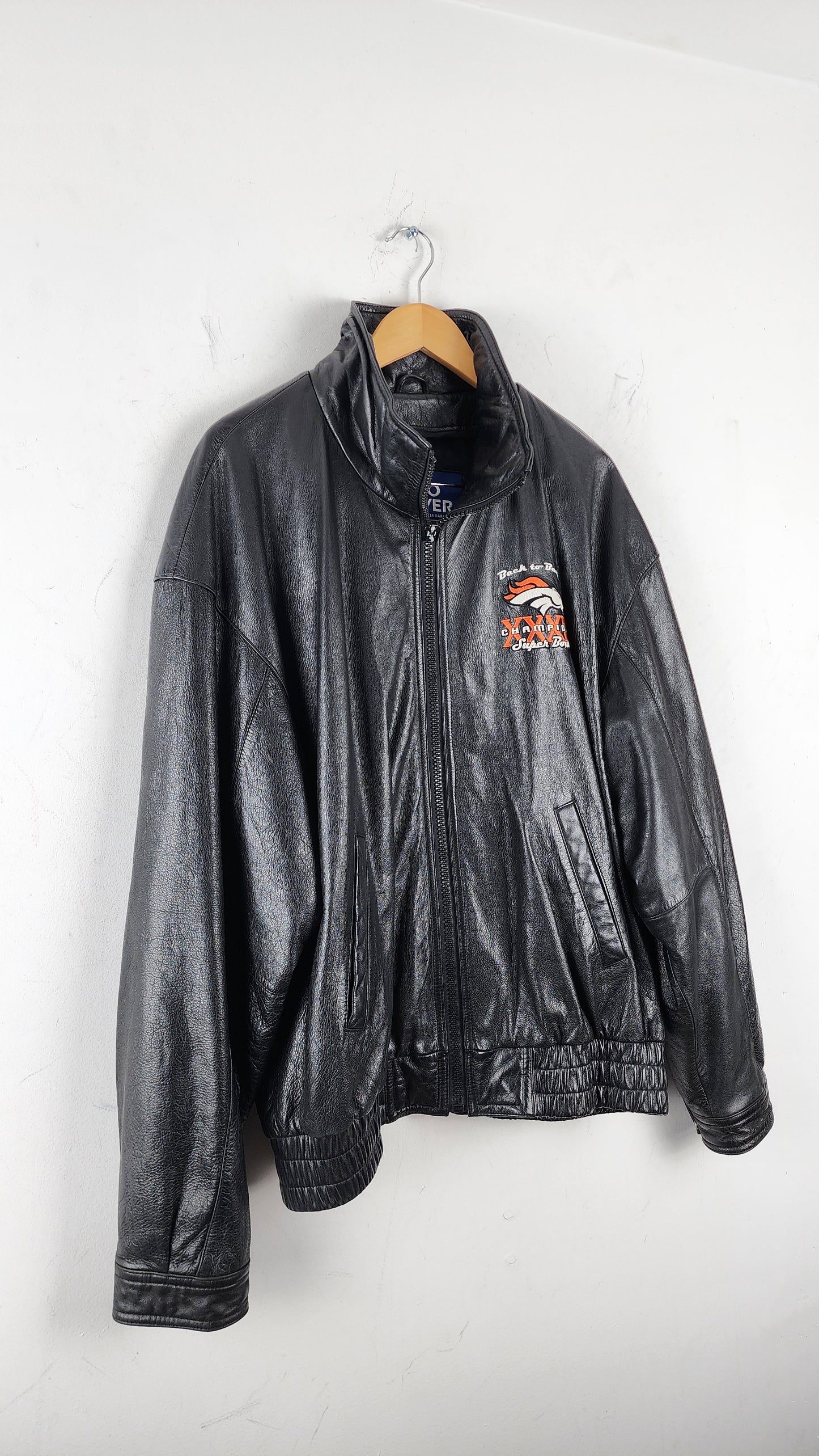 Vintage Superbowl XXXIII Champions Leather Jacket