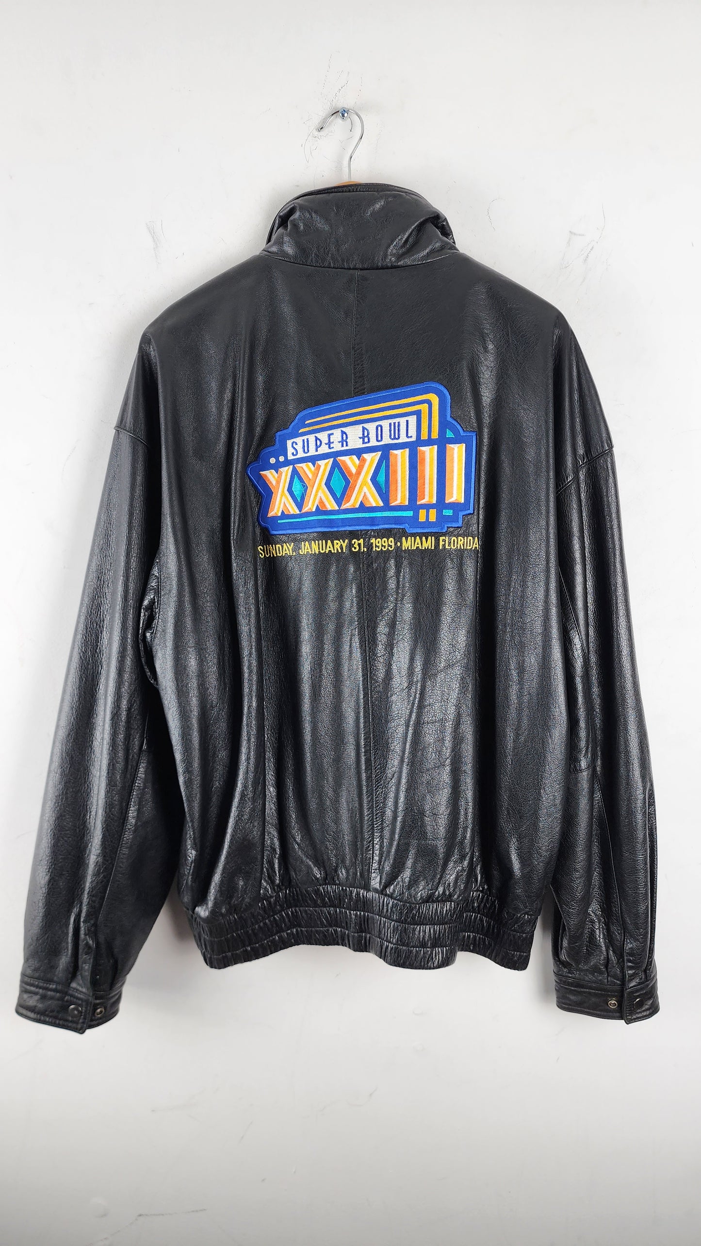 Vintage Superbowl XXXIII Champions Leather Jacket