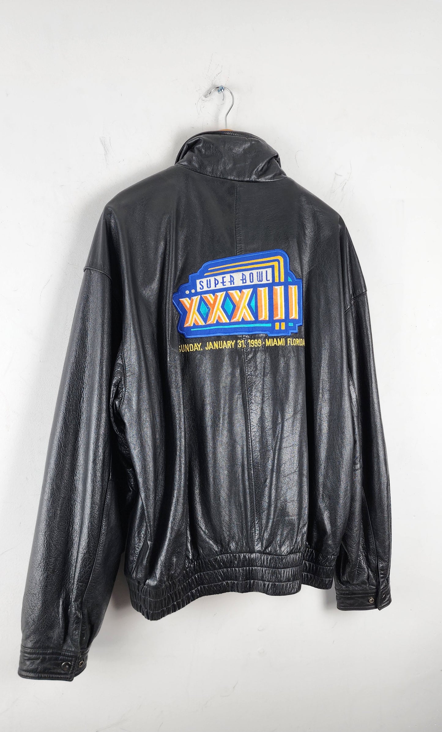 Vintage Superbowl XXXIII Champions Leather Jacket