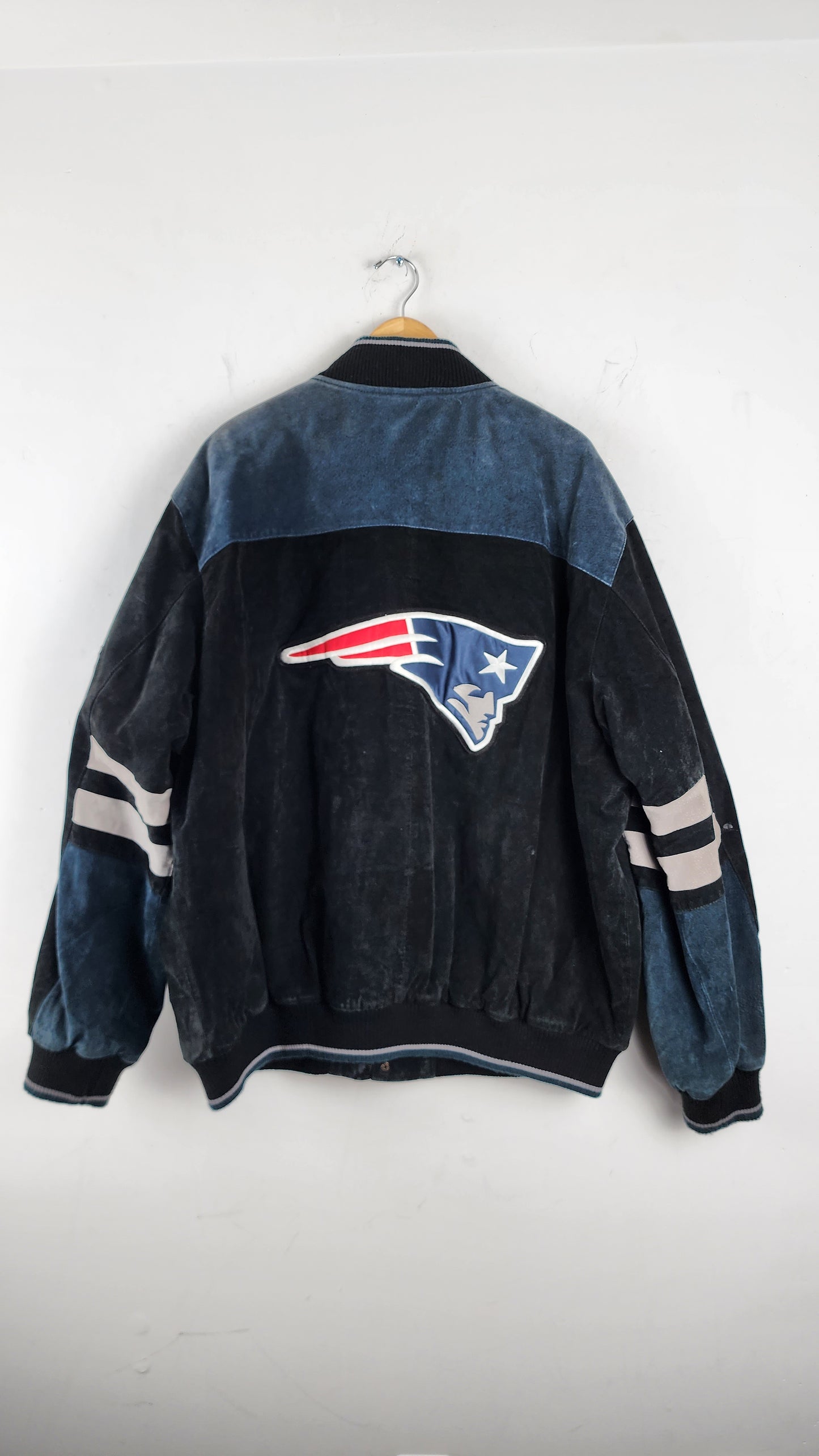 Vintage Patriots NFL Leather Jacket