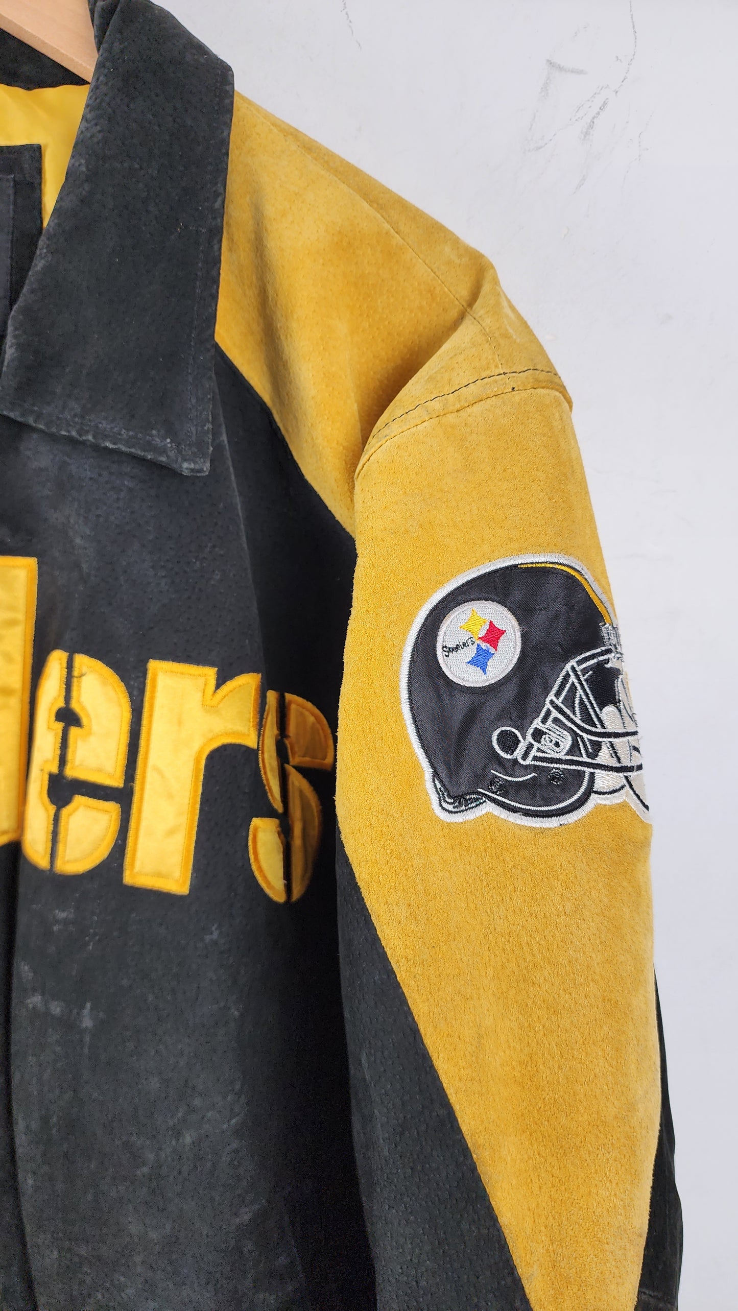 Vintage NFL Steelers Leather Jacket