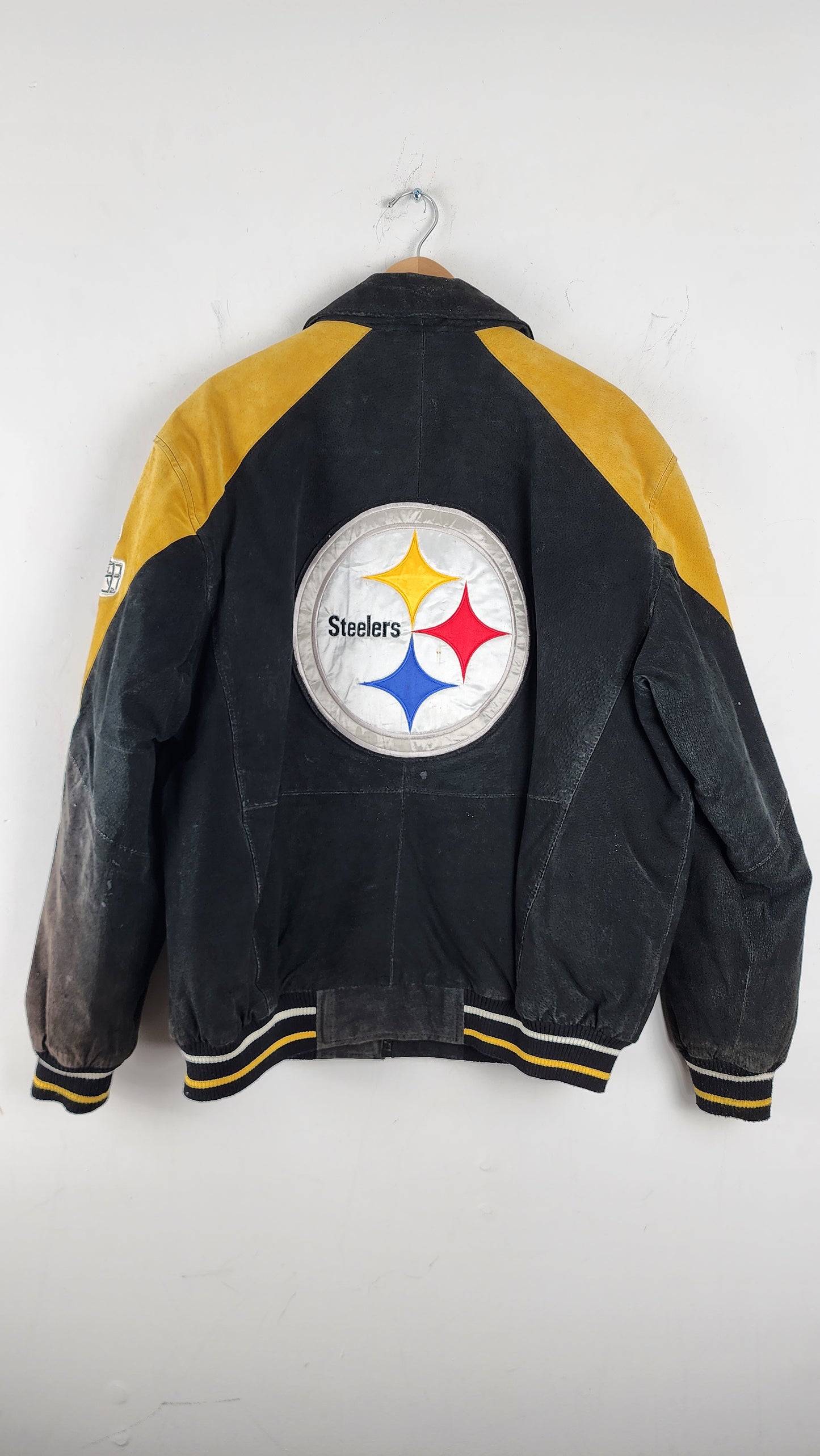 Vintage NFL Steelers Leather Jacket