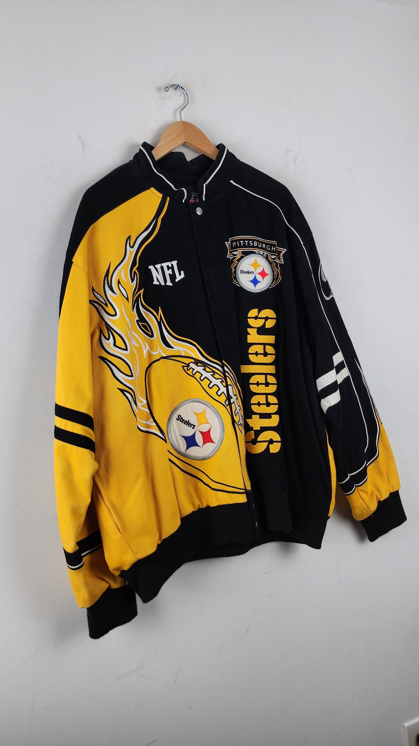 Vintage Pittsburgh Steelers NFL Leather Jacket