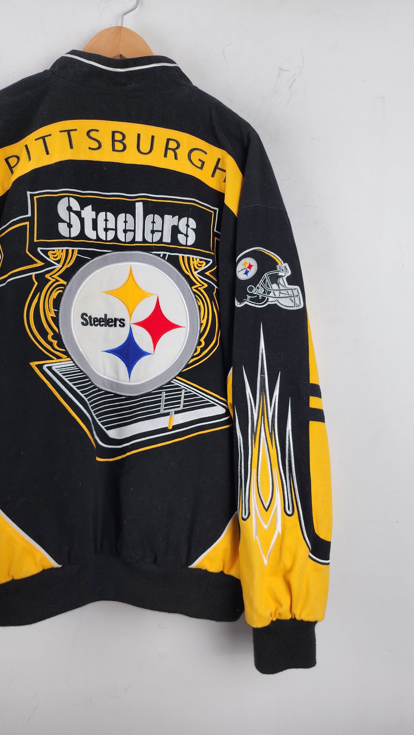 Vintage Pittsburgh Steelers NFL Leather Jacket