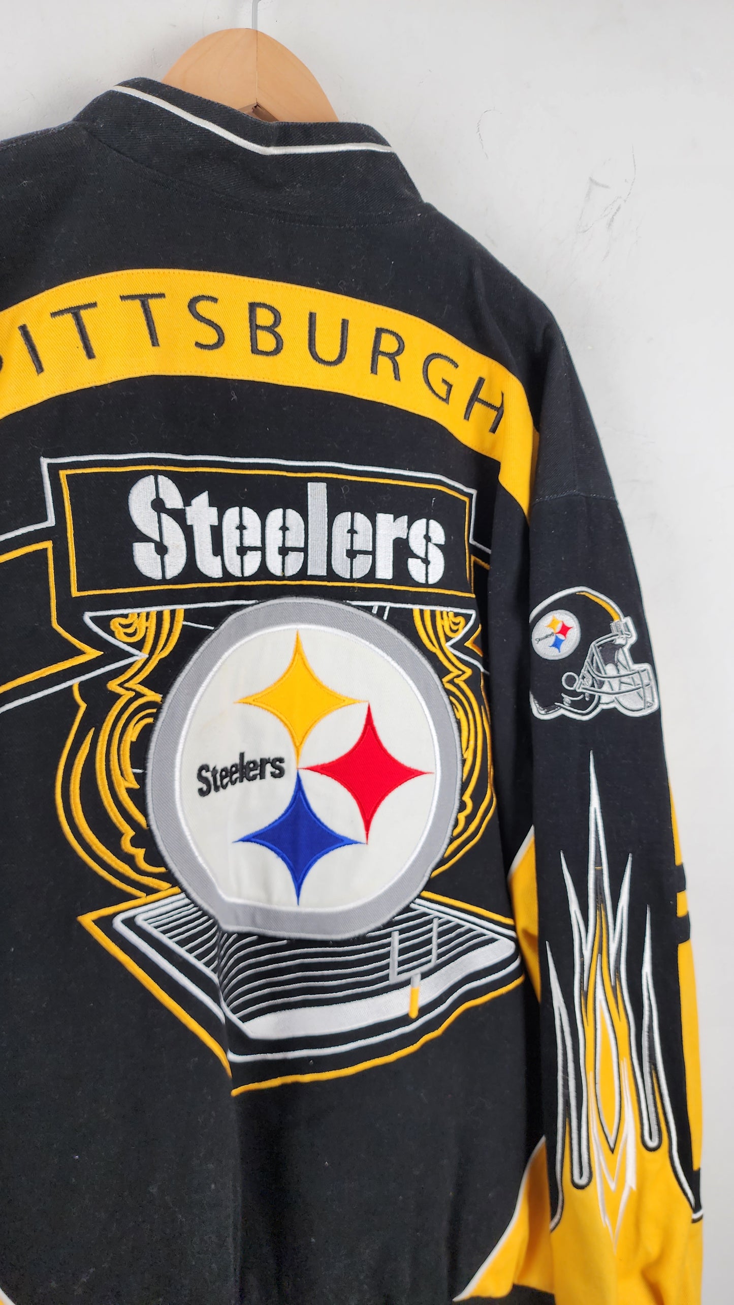 Vintage Pittsburgh Steelers NFL Leather Jacket